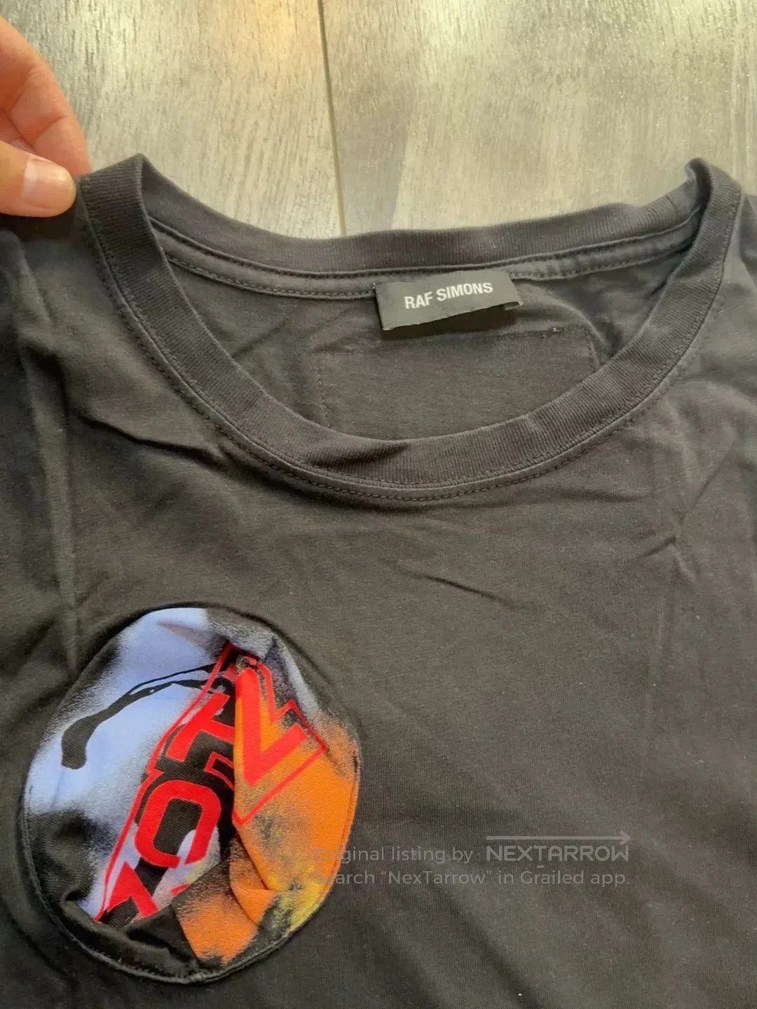 Raf Simons Pocket Print Oversized Tee.