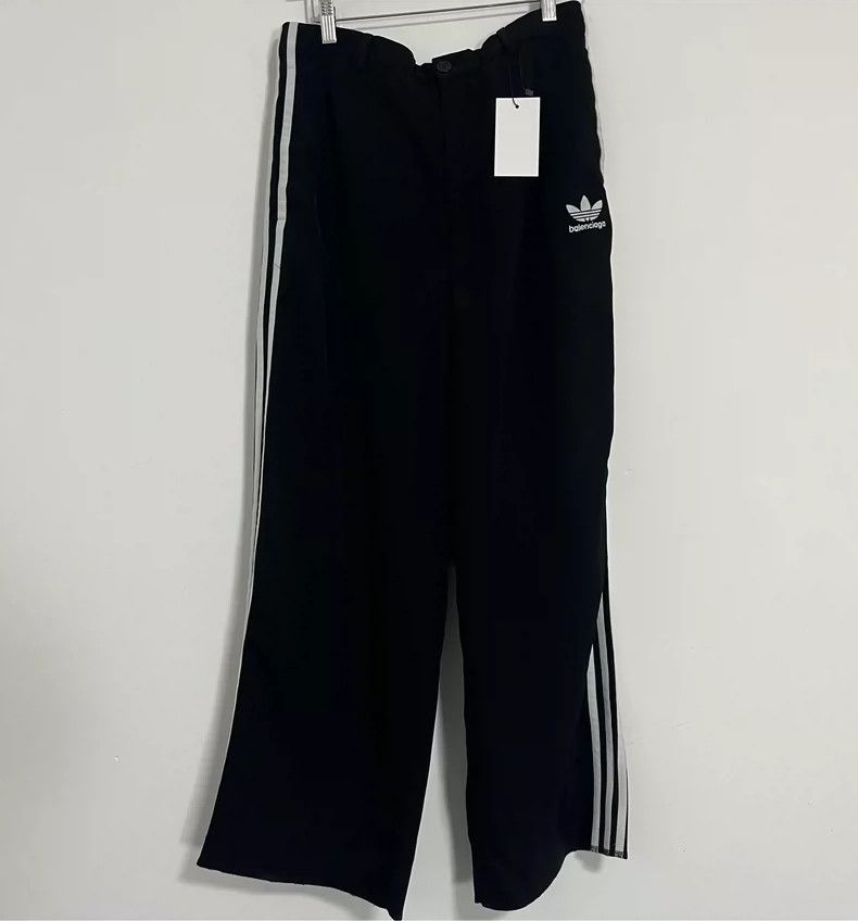 Balenciaga Balenciaga size 48 Adidas co-branded triacetate striped tr Size US 32 / EU 48 - 1 Thumbnail