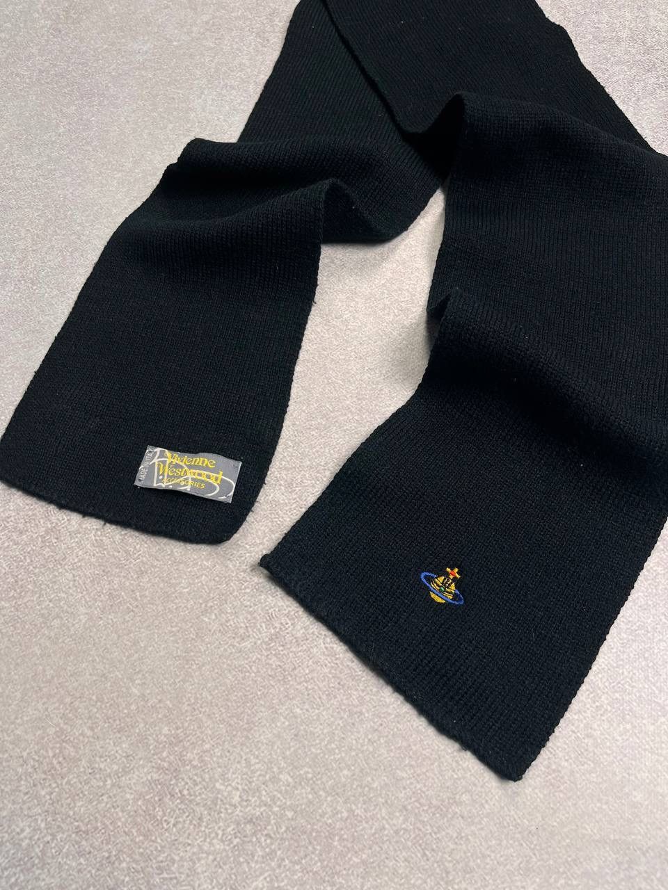 Vintage × Vivienne Westwood ⚡️FAST SALE⚡️VINTAGE VIVIENNE WESTWOOD ORB SATURN LOGO SCARF Size ONE SIZE - 2 Thumbnail