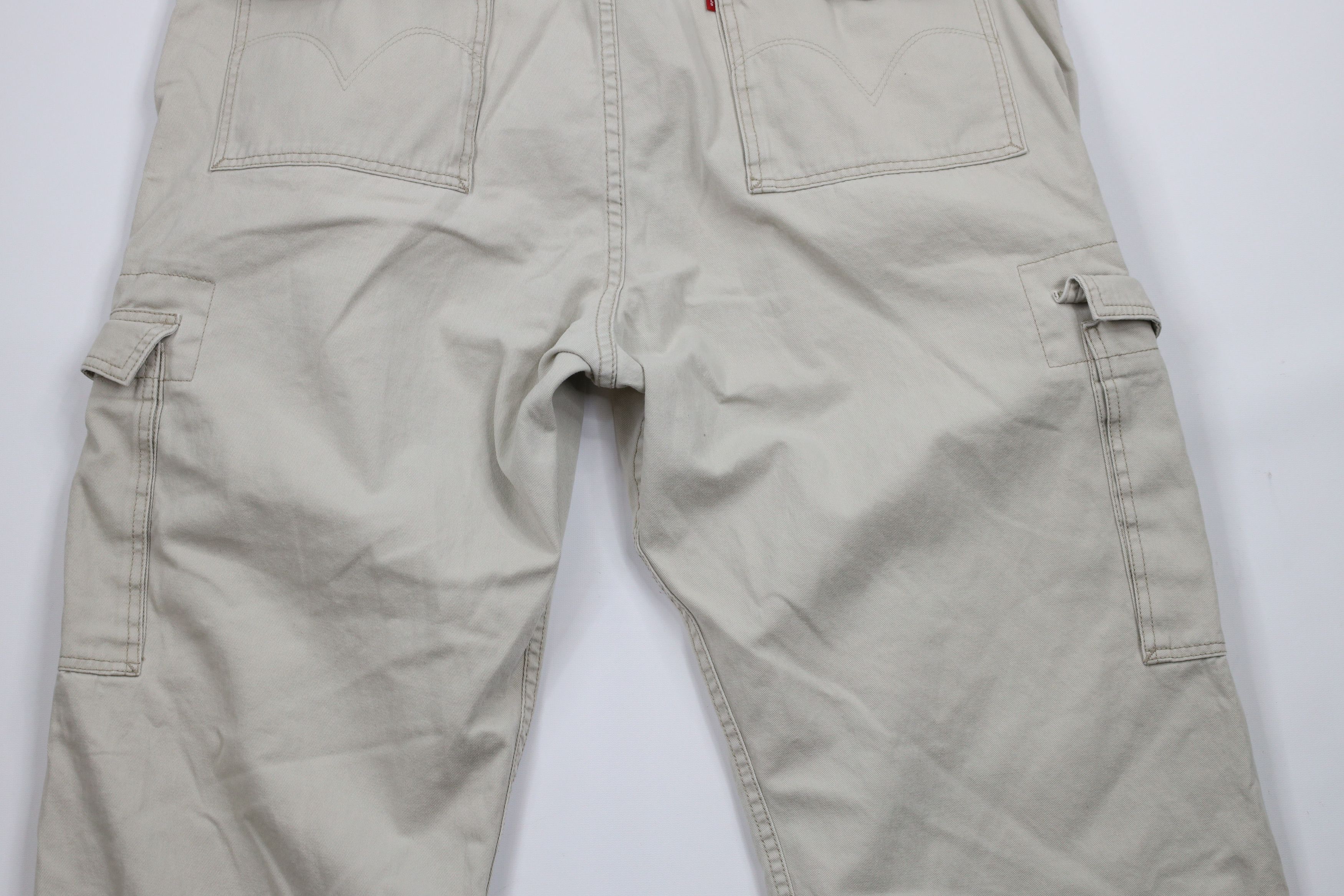 Levi's × Vintage Vintage Y2K Levis Loose Fit Wide Leg Cargo Chino Pants Beige Size US 42 / EU 58 - 12 Thumbnail