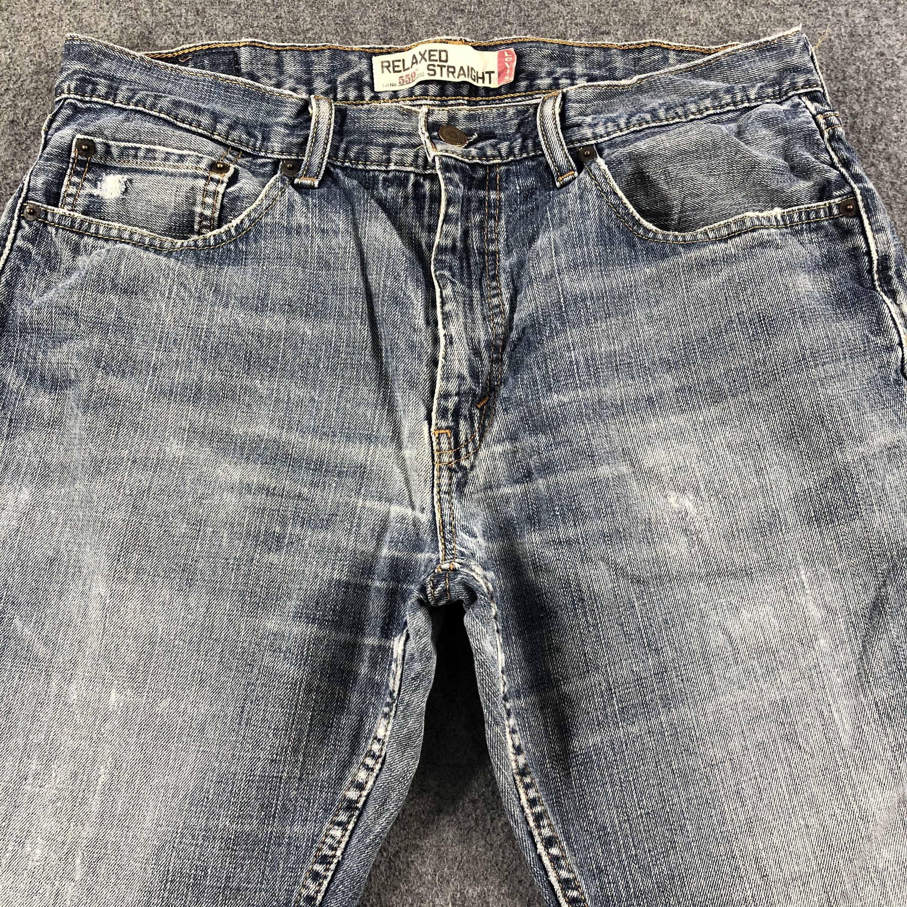 Levi's Vintage Blue Wash Levis 559 Jeans-J2670 Size US 34 / EU 50 - 3 Thumbnail