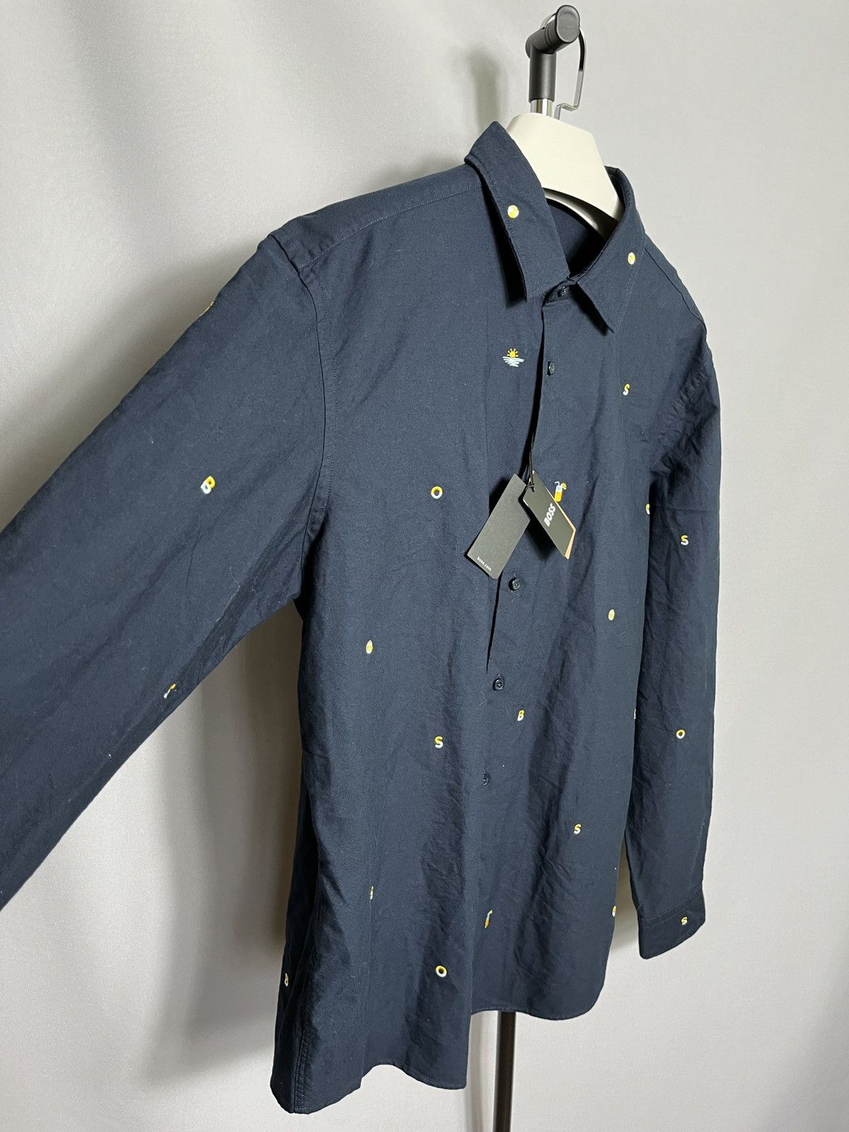 Hugo Boss NWT hugo boss lukas shirt button blue cotton Size US XXL / EU 58 / 5 - 4 Thumbnail