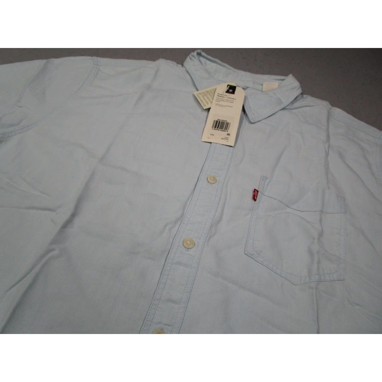 Levi's LEVI'S Shirt Mens 2XL 2XL Red Twill Button-Up Slim Fit Long Sleeve Cotton Blend Workwear Casual Travel Size US XXL / EU 58 / 5 - 2 Thumbnail
