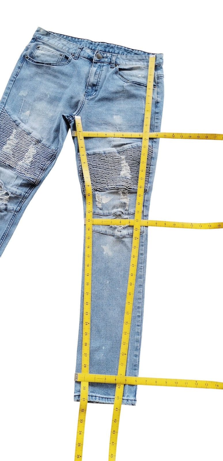 Young And Reckless Young And Reckless Biker Jeans Looklike Balmain Jeans Size US 33 - 10 Thumbnail