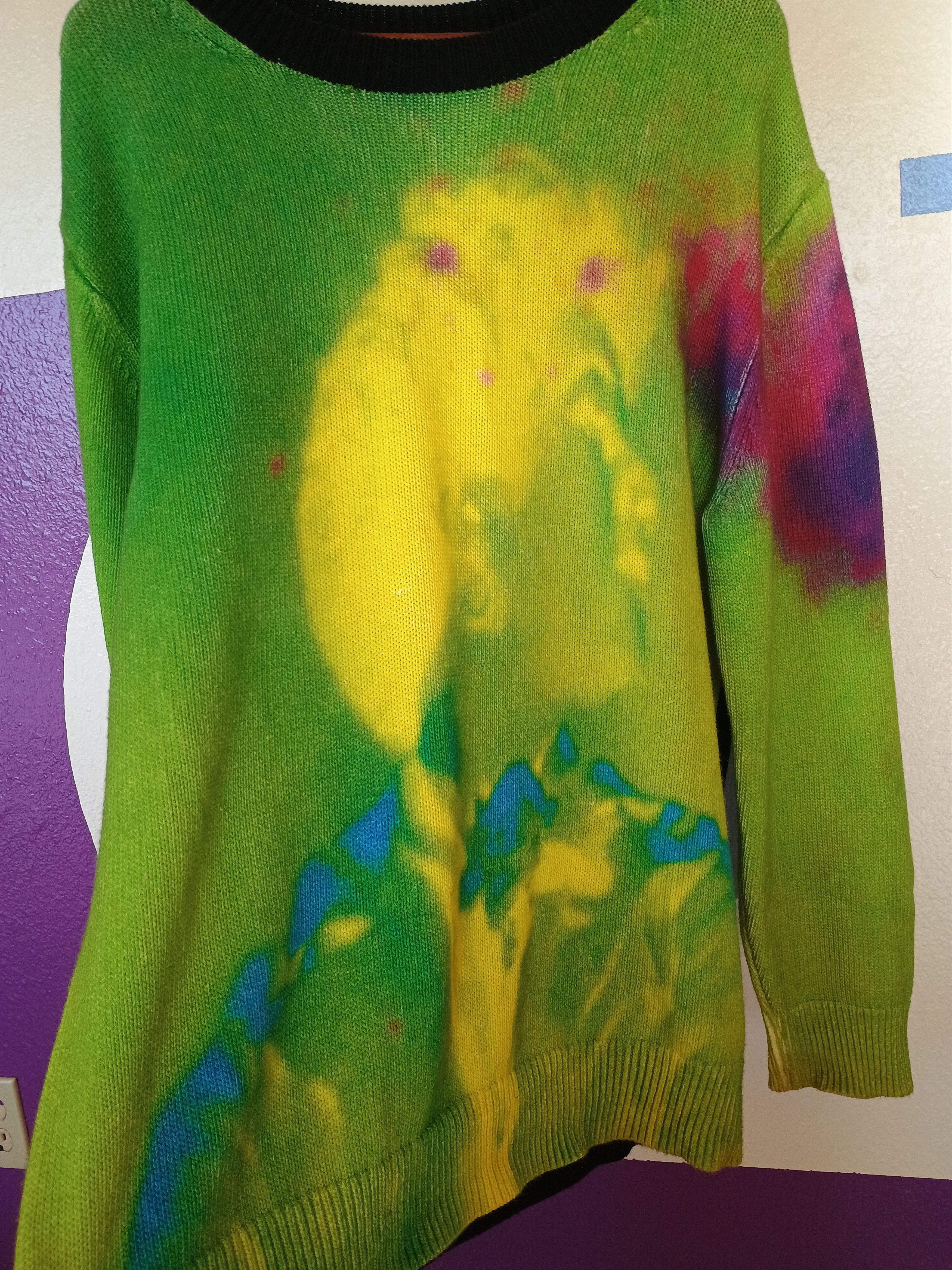 Dries Van Noten Dries Van Noten x Len Lye graphic print oversized sweater Size US M / EU 48-50 / 2 - 3 Thumbnail