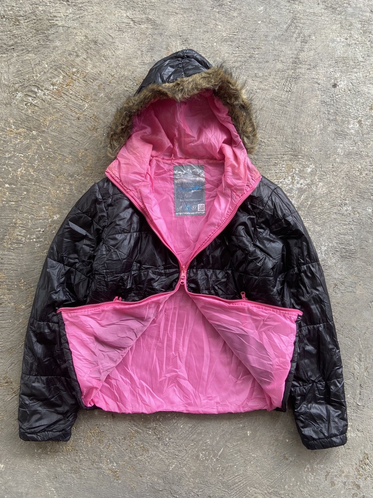 If Six Was Nine 2000s Breath Mint - Vkei If Six Was Nine Style Fur Jacket Size US L / EU 52-54 / 3 - 6 Thumbnail