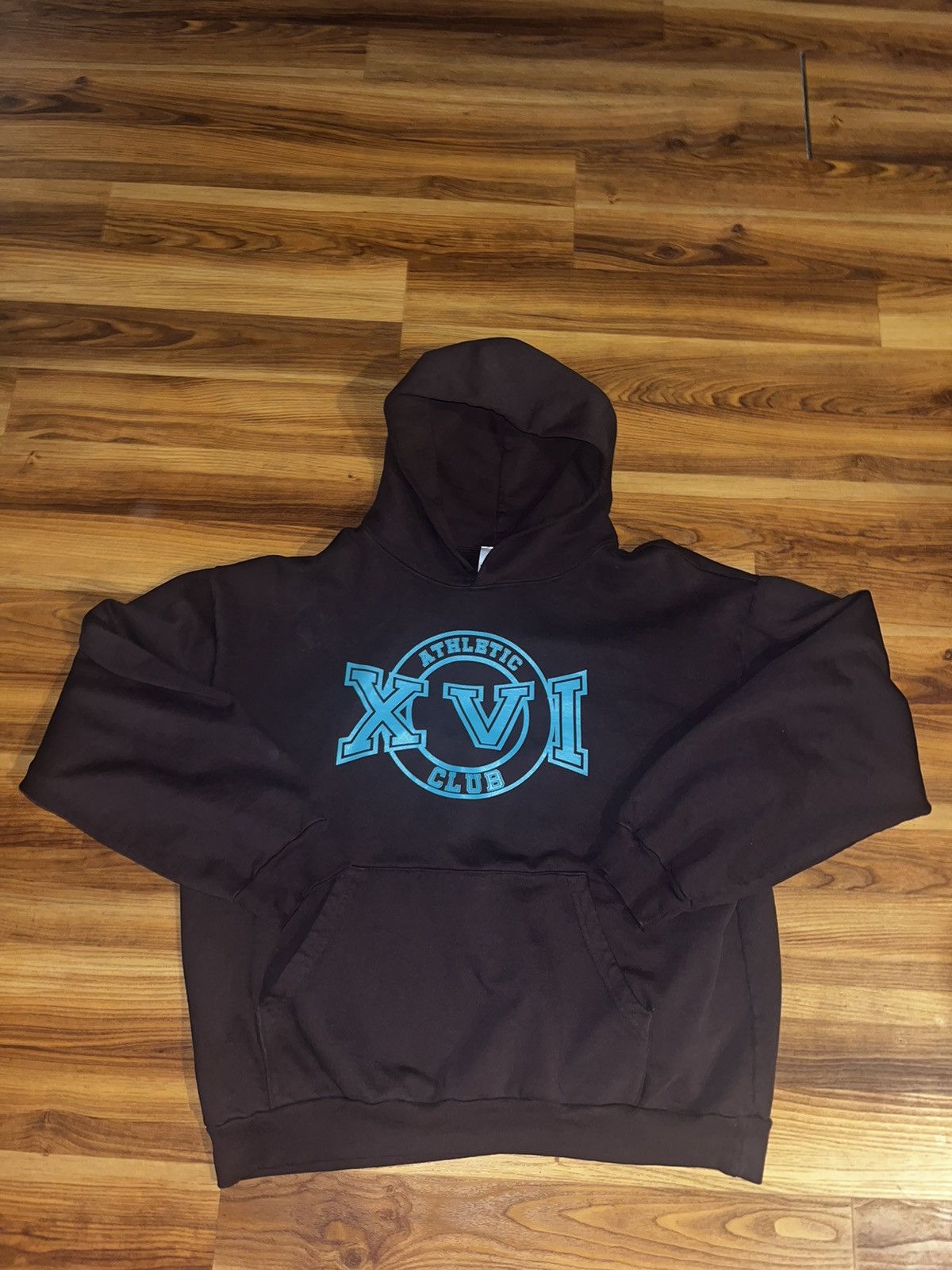 Lil Uzi Vert × Streetwear XVI Brown Athletic Club Hoodie Lil