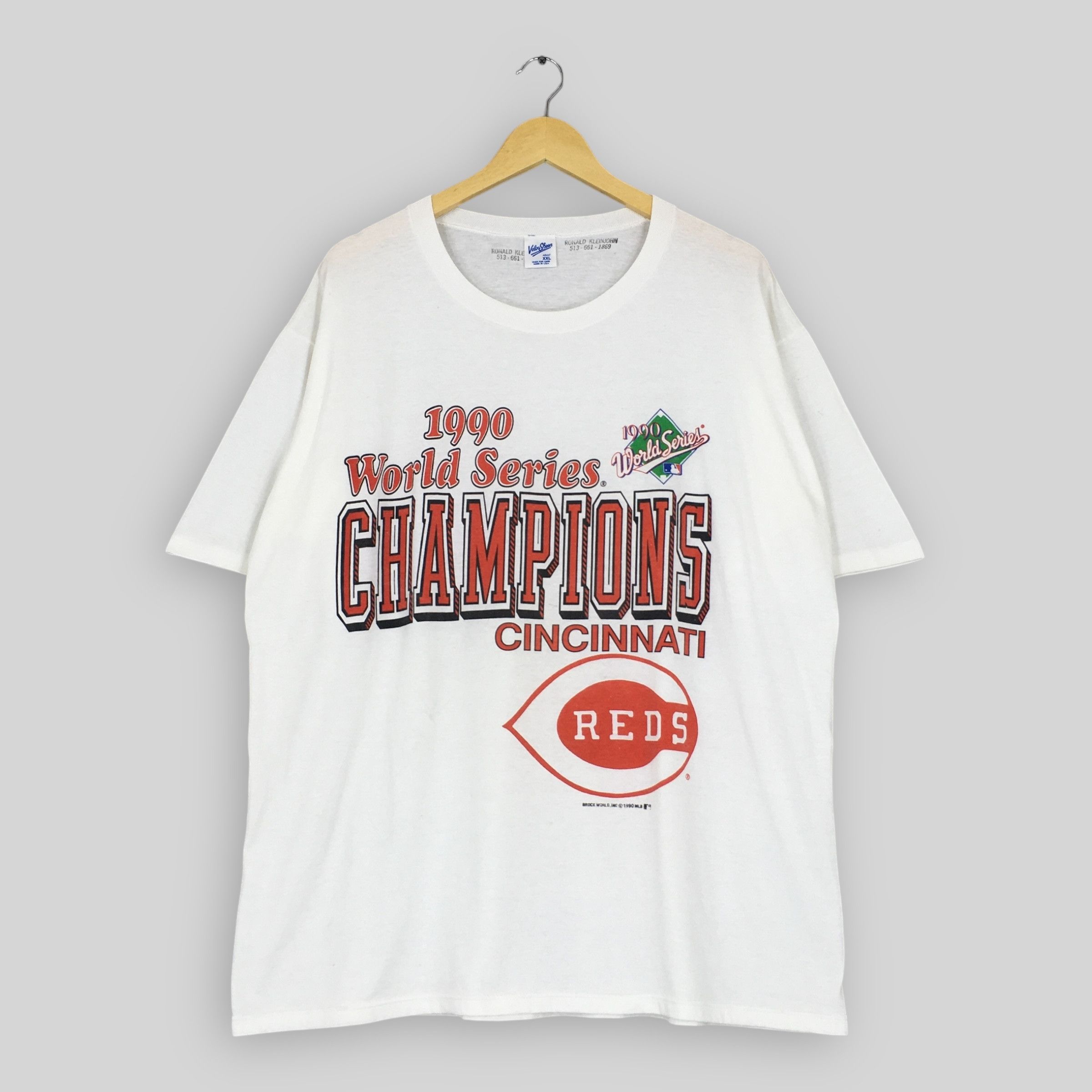 MLB Vintage 90s Cincinnati Reds MLB T Shirt XXLarge Size US XXL / EU 58 / 5 - 1 Thumbnail