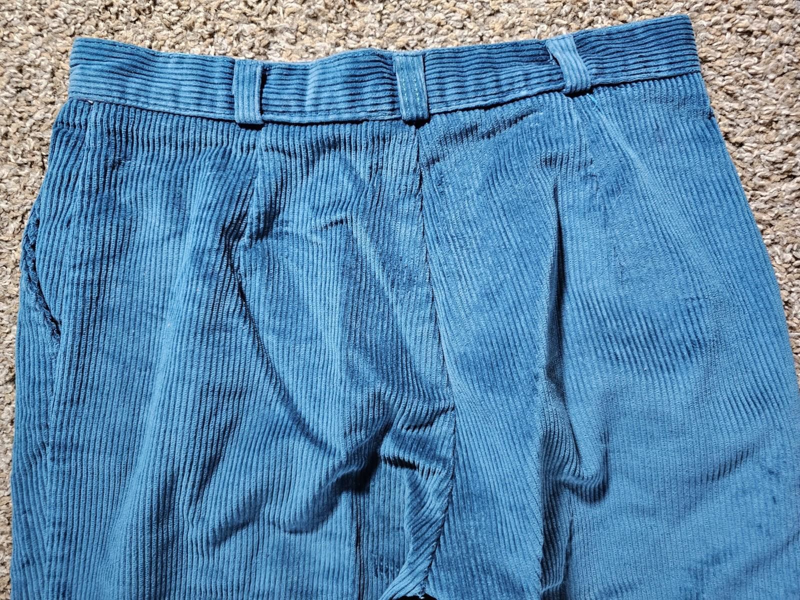 The Unbranded Brand blue teal corduroy pants size 13-14 27x30 Size 36" / US 14 / IT 50 - 10 Thumbnail