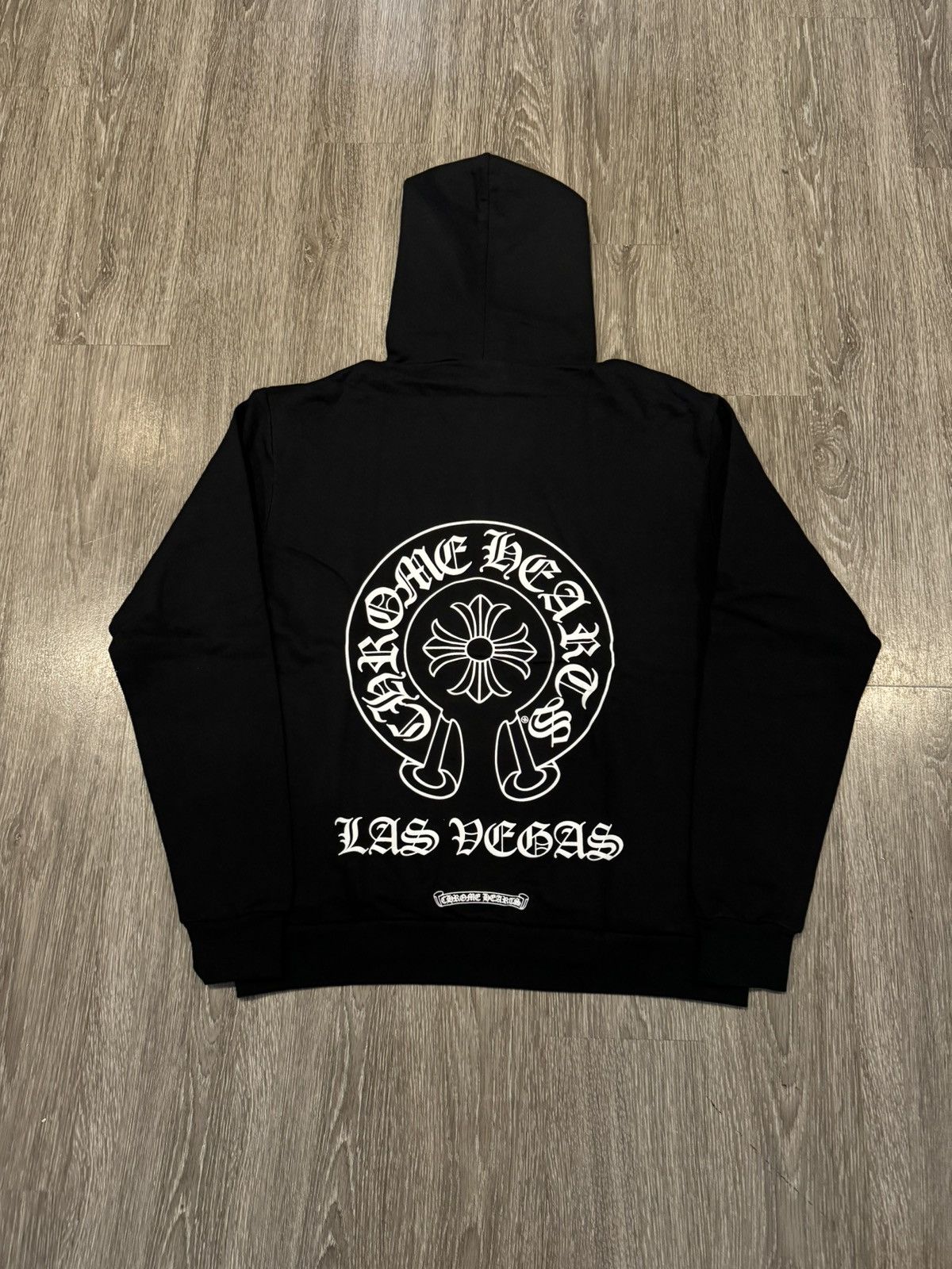 image of Chrome Hearts Las Vegas Exclusive Hoodie Small in Black, Men's