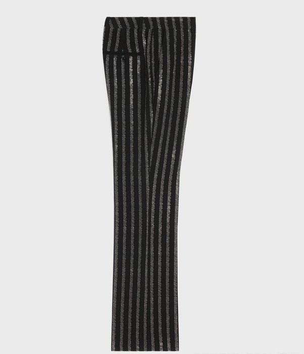 Celine o1bcso1str0824 Flared Cropped Pants in Black Size US 28 / EU 44 - 2 Thumbnail