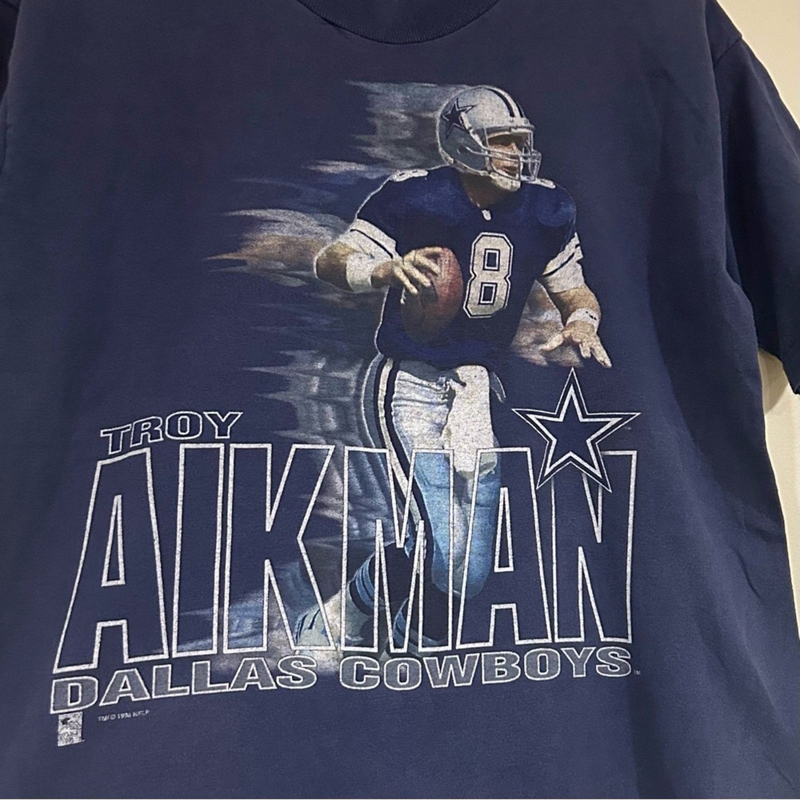 Salem Sportswear Vintage 1995 Dallas Cowboys Troy Aikman Shirt Size US S / EU 44-46 / 1 - 2 Thumbnail