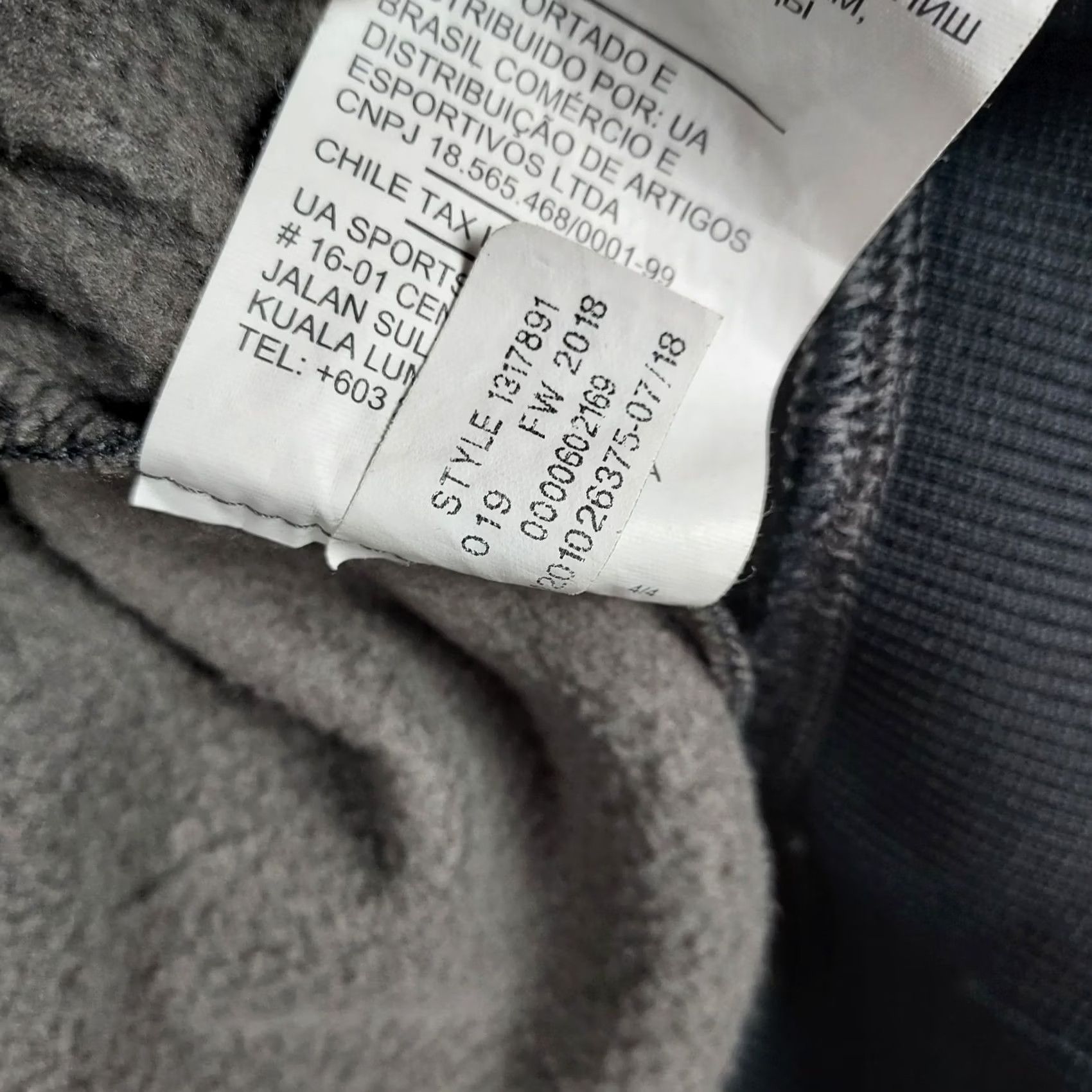 Under Armour Under Armour ColdGear Hoodie Men XL DarkGray Orange Logo Fleece Sweatshirt Shirt Pullover Hooded Mens Winter Sports Gym & Training Size US XL / EU 56 / 4 - 7 Thumbnail