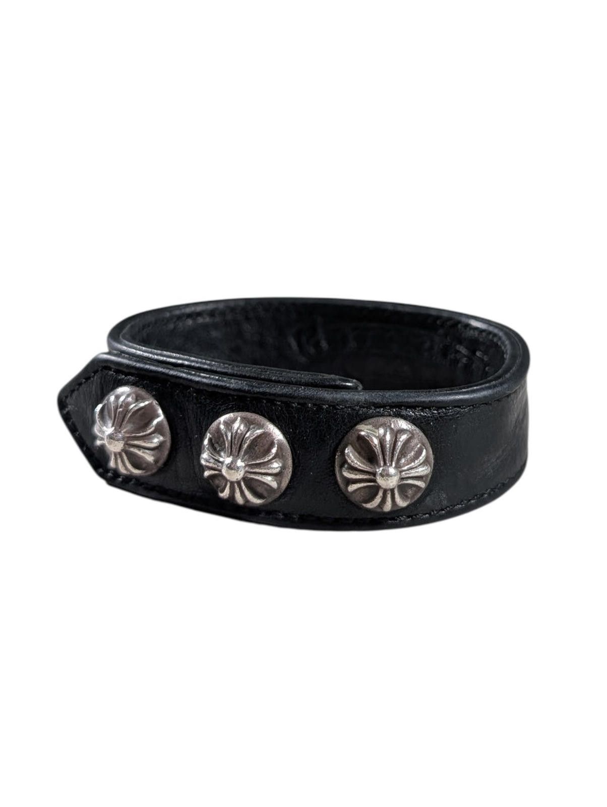Chrome Hearts Leather Cross Ball Bracelet Size ONE SIZE - 3 Thumbnail