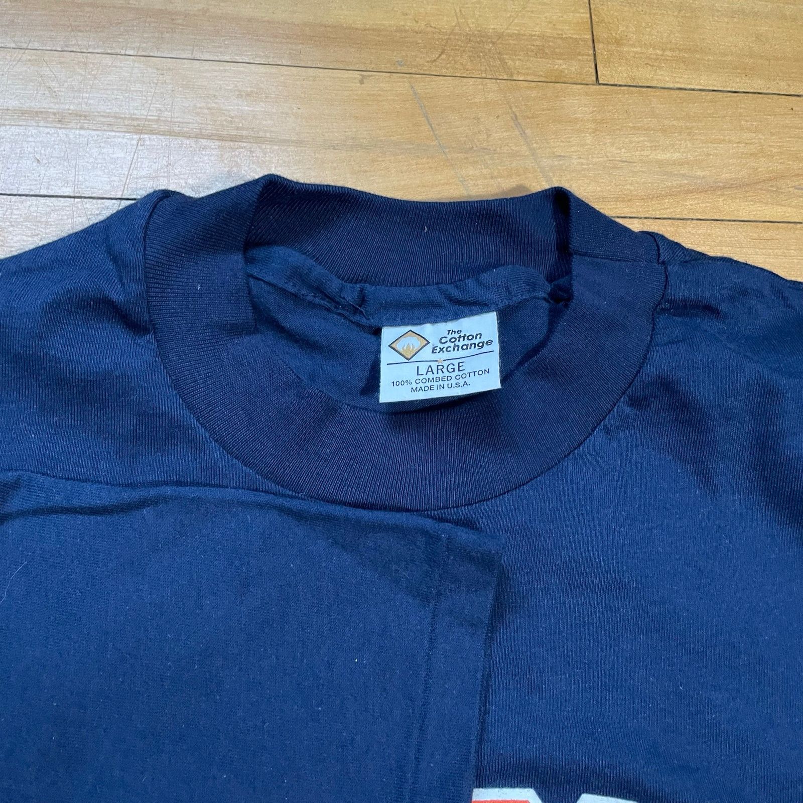 Vintage Vintage University Virginia T Shirt Mens L Navy Single Size US L / EU 52-54 / 3 - 3 Thumbnail