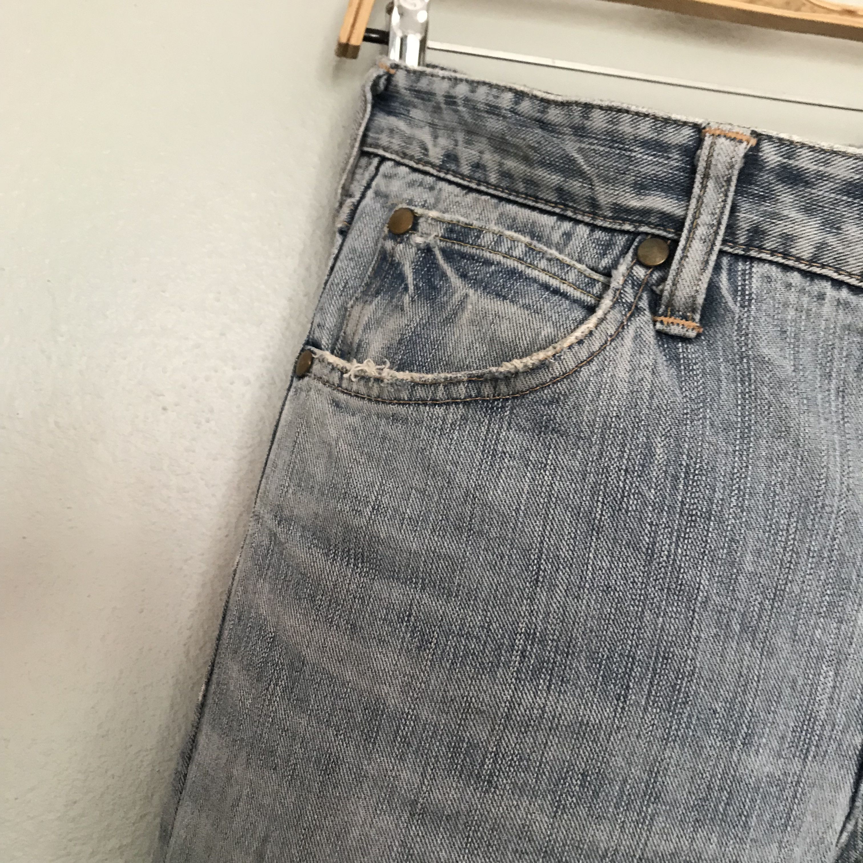 Wrangler Vintage 90s Wrangler Light Wash Faded Blue Stone Size US 30 / EU 46 - 7 Thumbnail