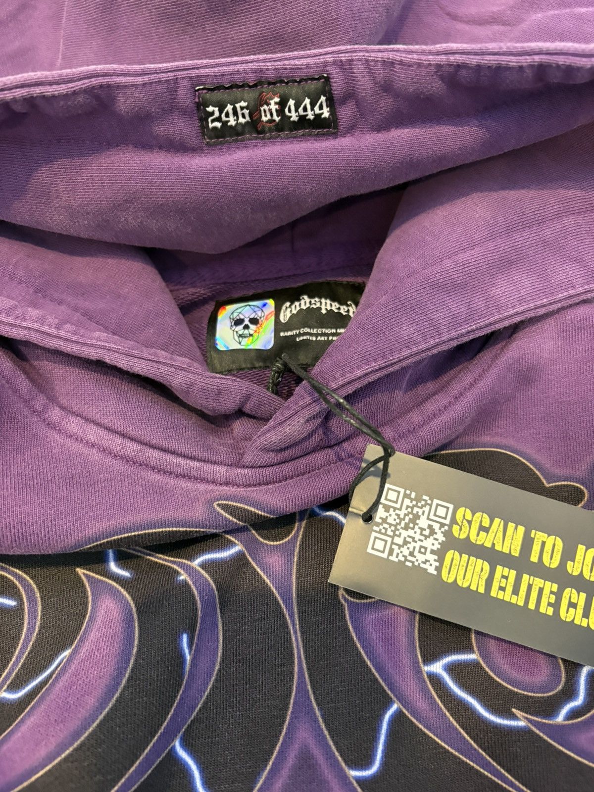 Godspeed B.M.X. Hoodie (Purple) Size US S / EU 44-46 / 1 - 3 Thumbnail