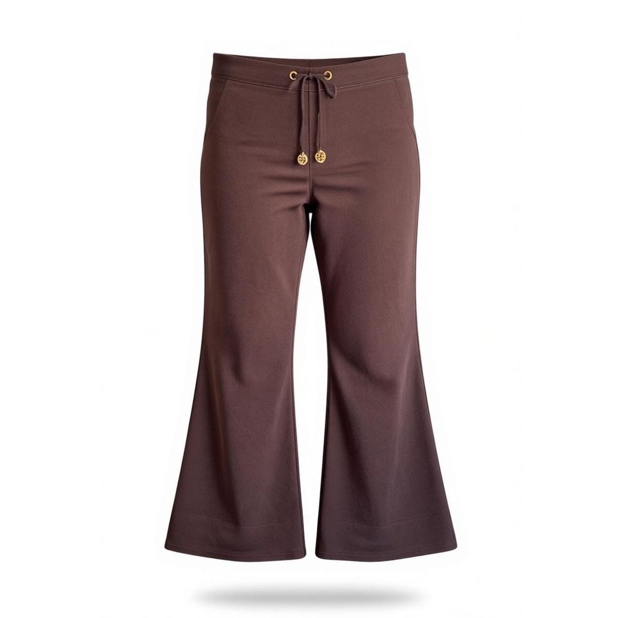 Tory Burch Tory Burch wide leg drawstring brown lounge sweatpants Size 34" / US 12 / IT 48 - 1 Thumbnail