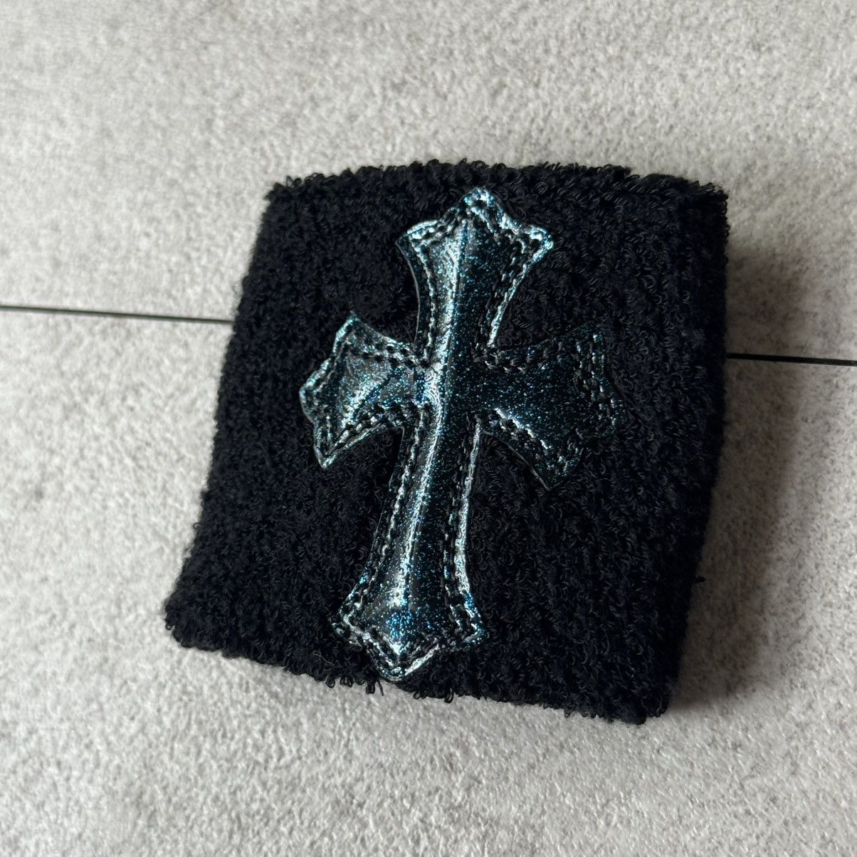 Chrome Hearts Chrome Hearts Galaxy patent leather Cross patch wristband Size ONE SIZE - 3 Thumbnail