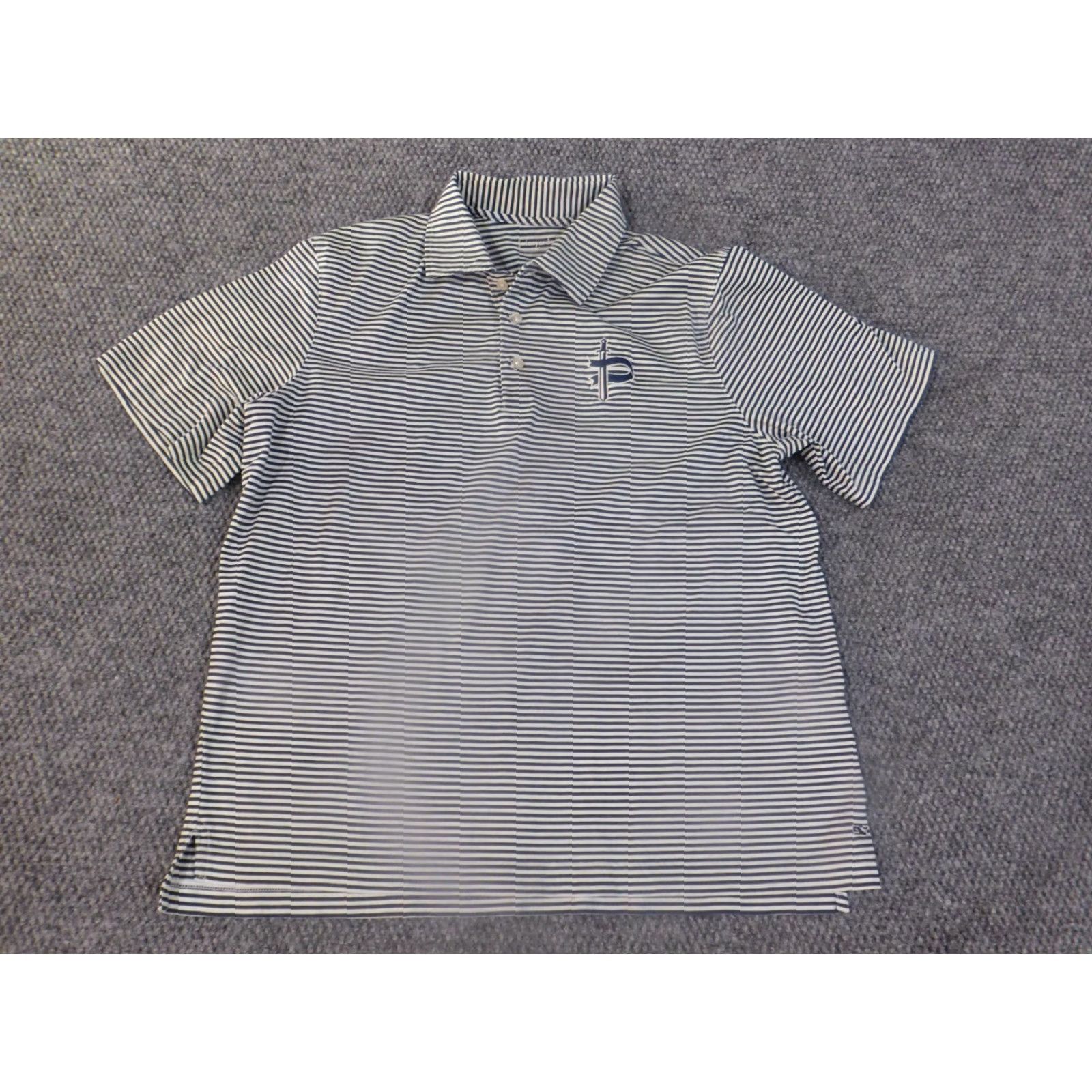 Vineyard Vines Vineyard Vines Polo Shirt Mens Blue Striped Cotton Logo Preppy Casual M Short Sleeve Size US M / EU 48-50 / 2 - 4 Thumbnail