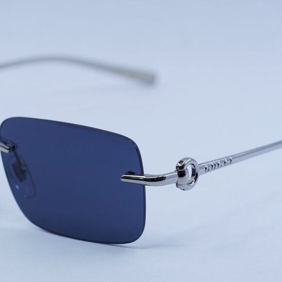Gucci 🕶️ New Gucci GG1703S 003 Sunglasses - Silver Frame, Blue Size ONE SIZE - 4 Thumbnail