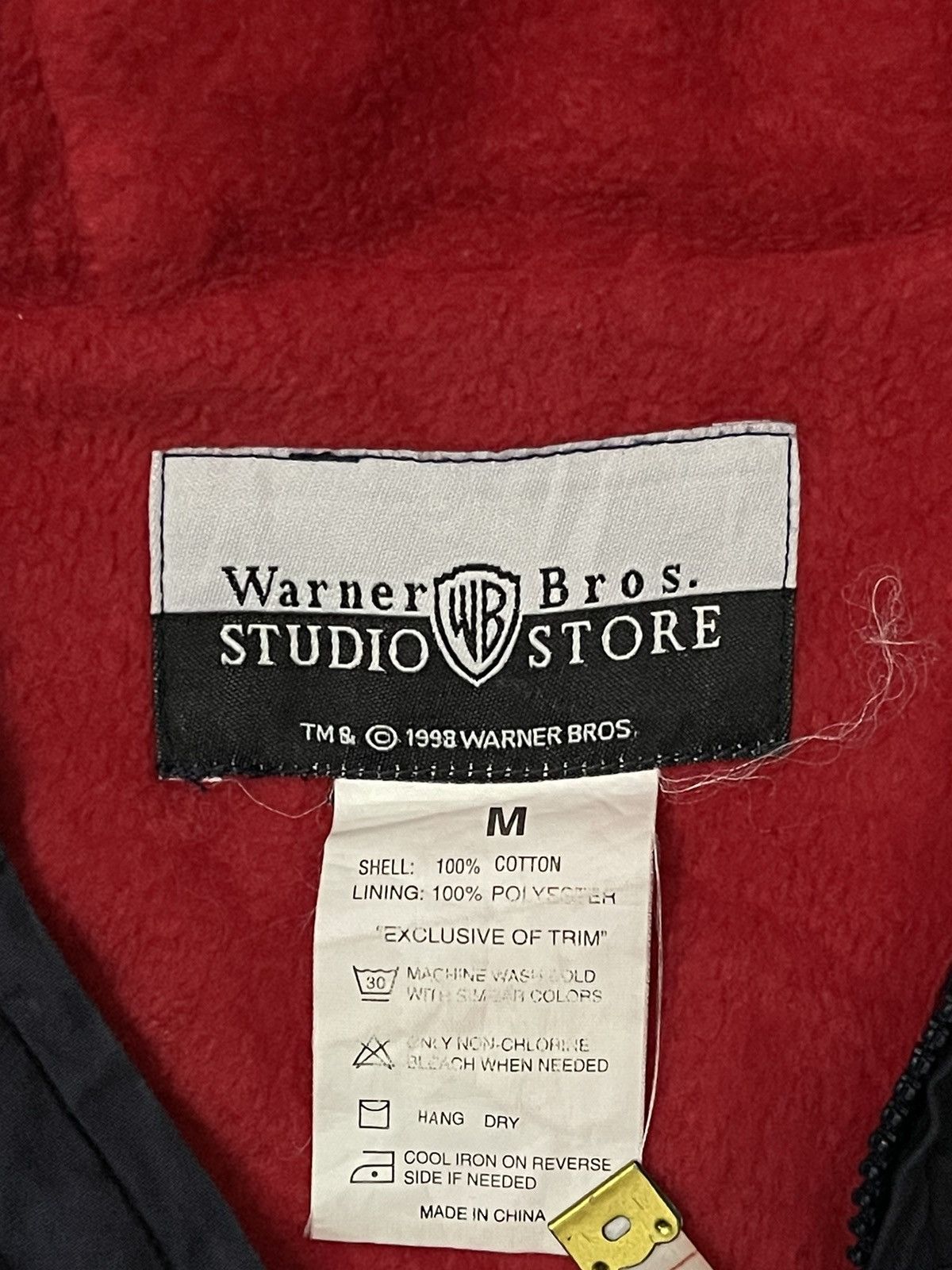 Warner Bros 1998 Warner Bros"All-American" Bugs Bunny Windbreaker Jacket Size US M / EU 48-50 / 2 - 10 Thumbnail