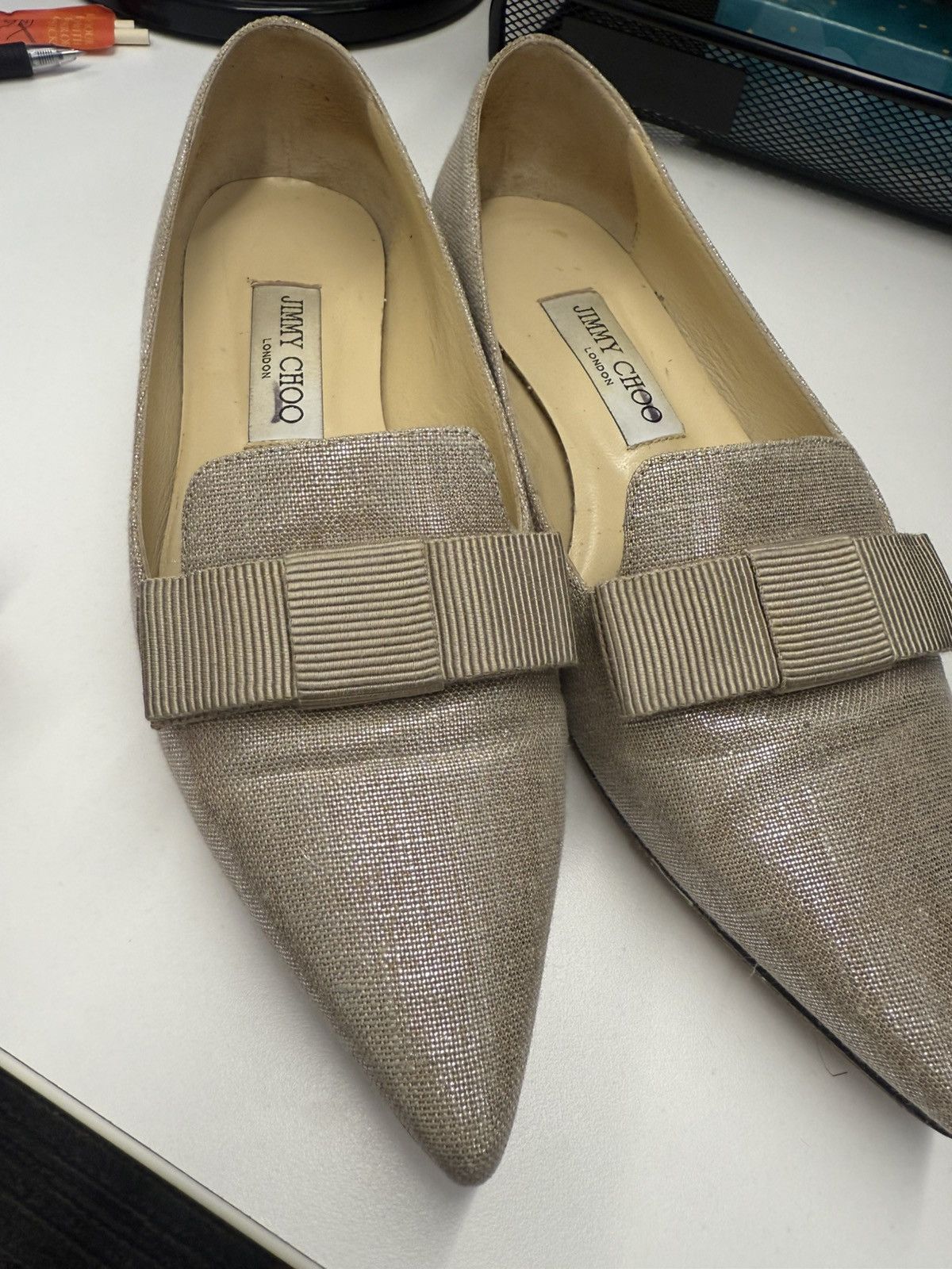 Jimmy Choo Jimmy choo women flat with bow Size US 7 / IT 37 - 2 Thumbnail