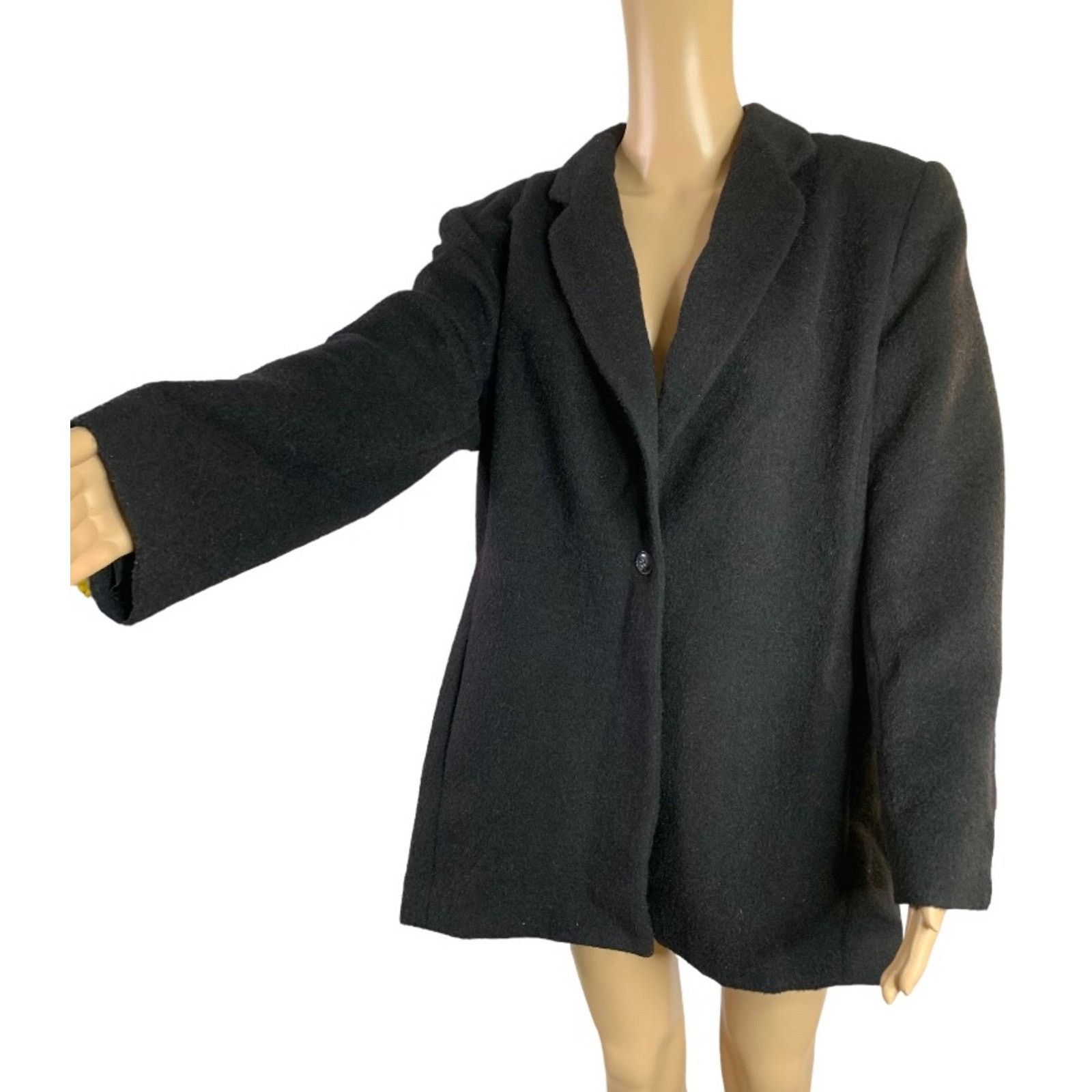 Harve Benard Vintage Harve' Benard 100% Black Camel Hair Blazer Women 12 Size XL / US 12-14 / IT 48-50 - 2 Thumbnail