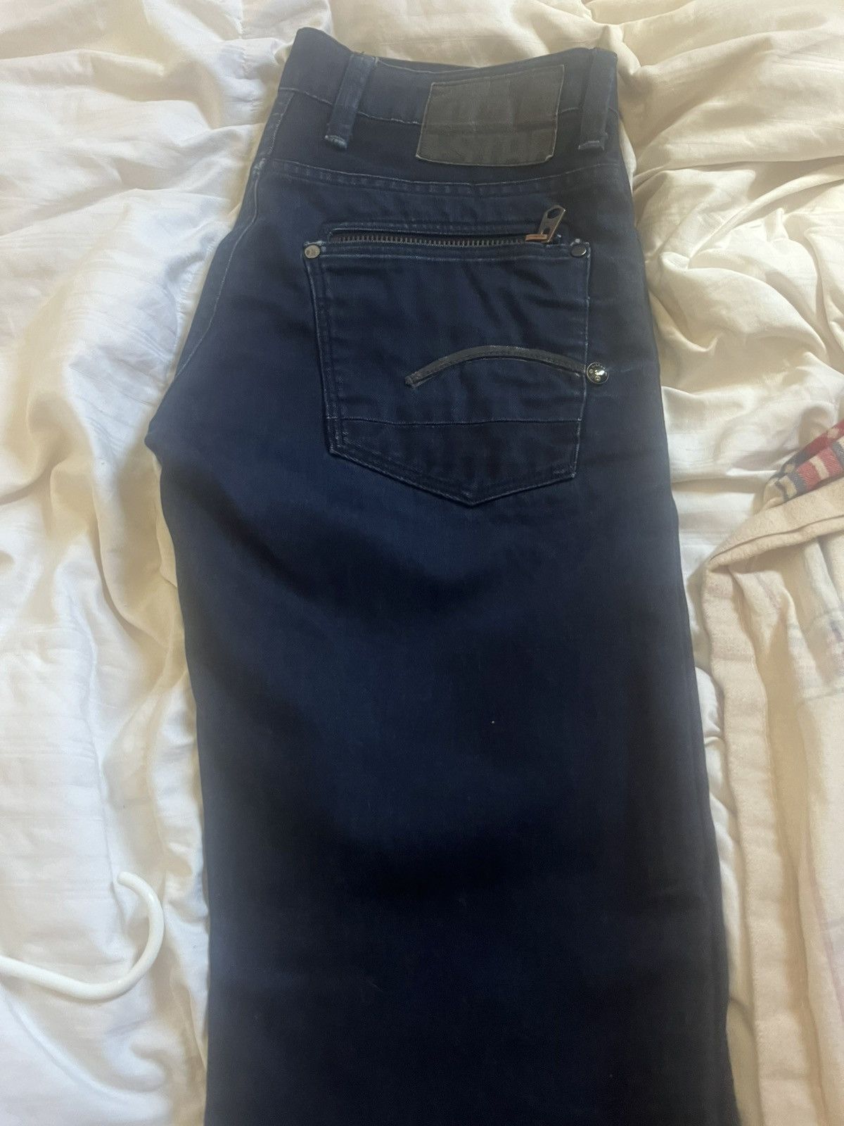 G-Star G-Star Raw Men’s Jeans Dark Wash Straight Leg W33 L32 Size US 33 - 3 Thumbnail