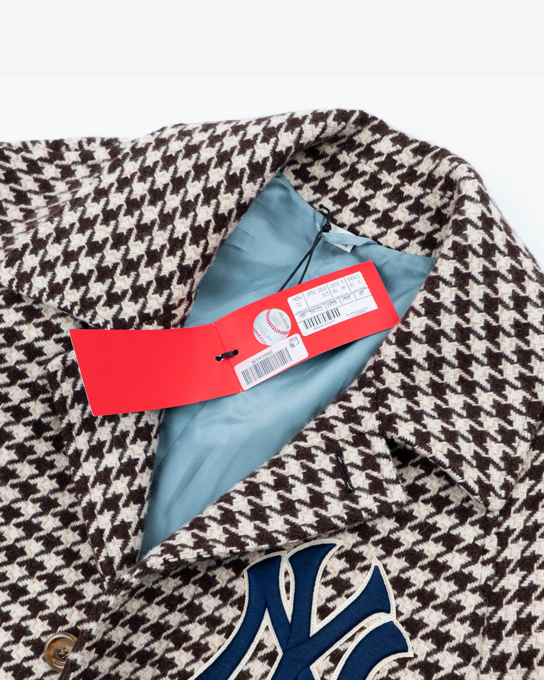 Gucci × New York Yankees NY Yankees Houndstooth Coat (FW18) Size US M / EU 48-50 / 2 - 9 Thumbnail