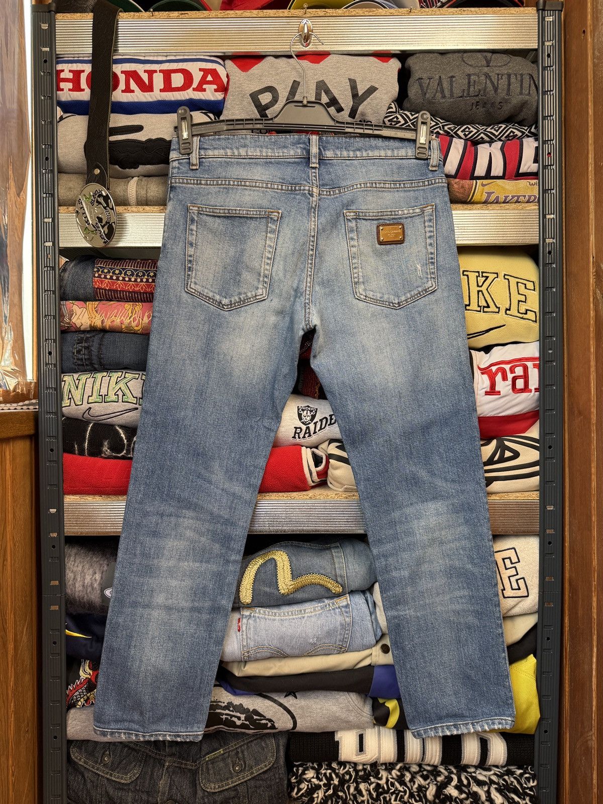 Dolce & Gabbana Vintage Dolce Gabbana Metal Logo Denim Jeans Luxury Y2K Size 34" / US 12 / IT 48 - 1 Thumbnail