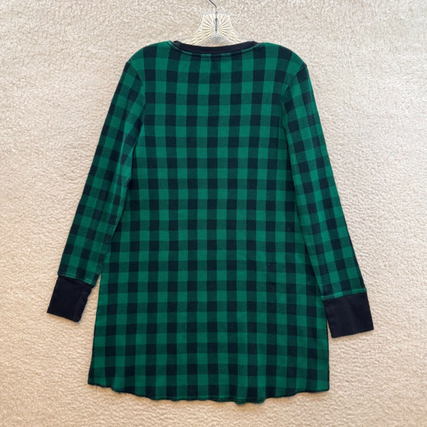 Victoria's Secret Viktoria's Secret Nightgown Sleep Dress L Green Plaid Flannel Long Sleeve Victoria's Secret Womens Dress L Green Plaid Flannel Long Sleeve Size L / US 10 / IT 46 - 2 Thumbnail