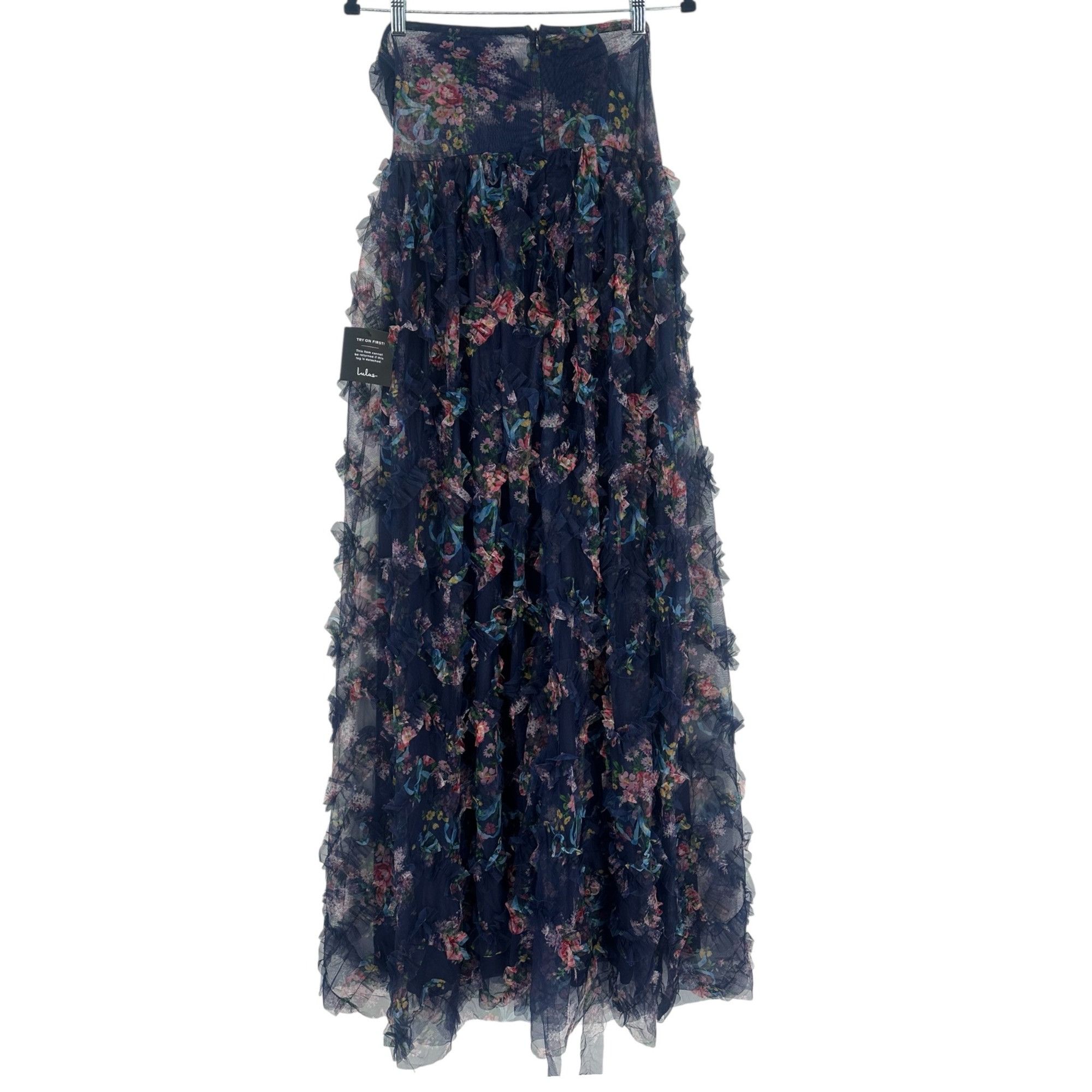 Lulus Lulus Gown - Floral Tulle Corset - XL - NWT Size XL / US 12-14 / IT 48-50 - 3 Thumbnail
