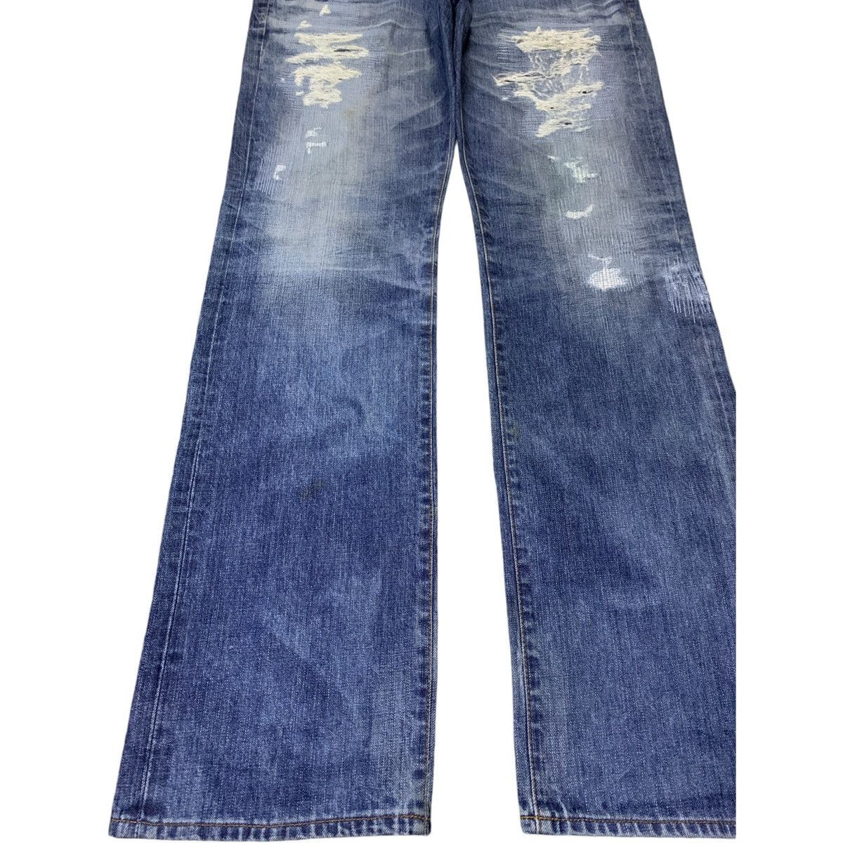 AG Adriano Goldschmied Vintage USA AG Faded Wash Patch Distressed Baggy Jeans Size US 37 - 6 Thumbnail