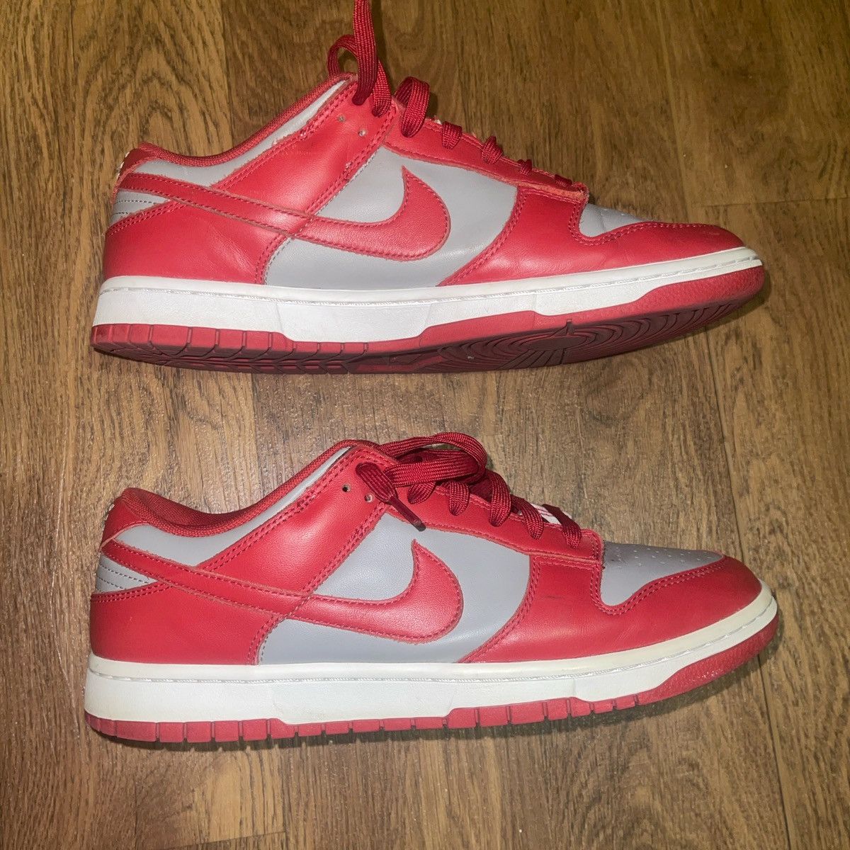 image of Jordan Nike Dunk Low Retro Unlv (2021) Shoes in Red, Men's (Size 11)