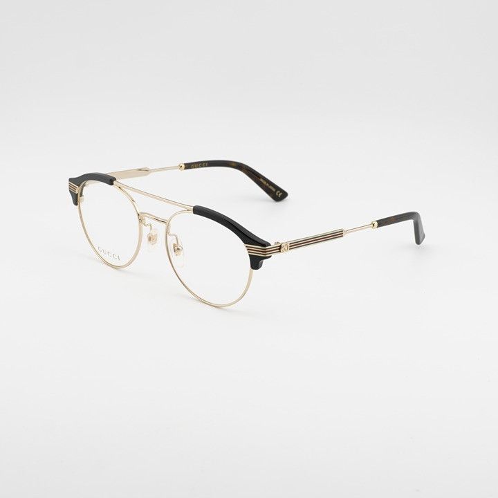 Gucci Gucci GG0607OK 001 Eyeglasses Gold 50mm Round Frame  display picture 2