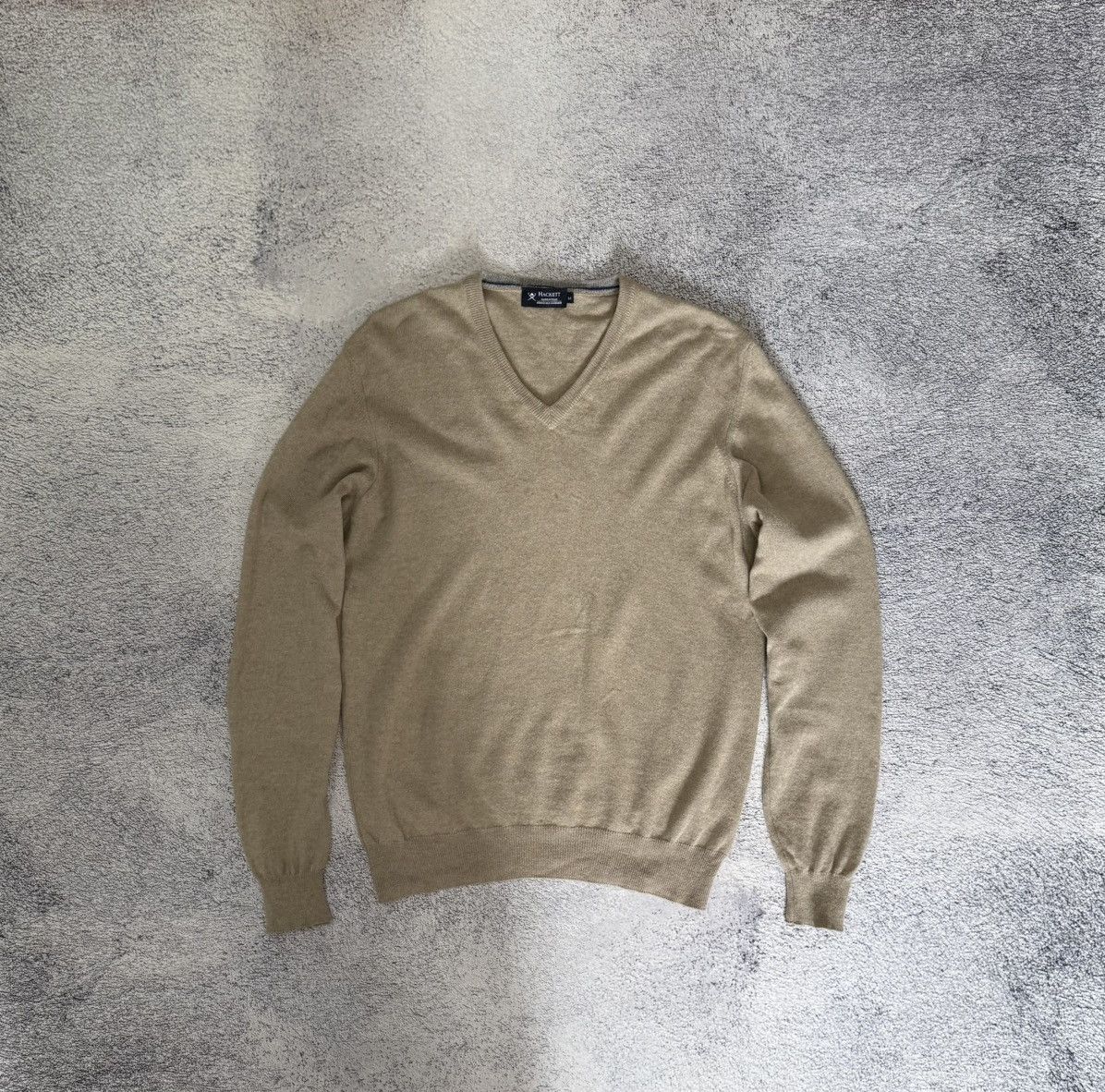 Hackett Hackett Merino Silk Cashmere Sweater Pullover M ElbowPatches Size US M / EU 48-50 / 2 - 3 Thumbnail
