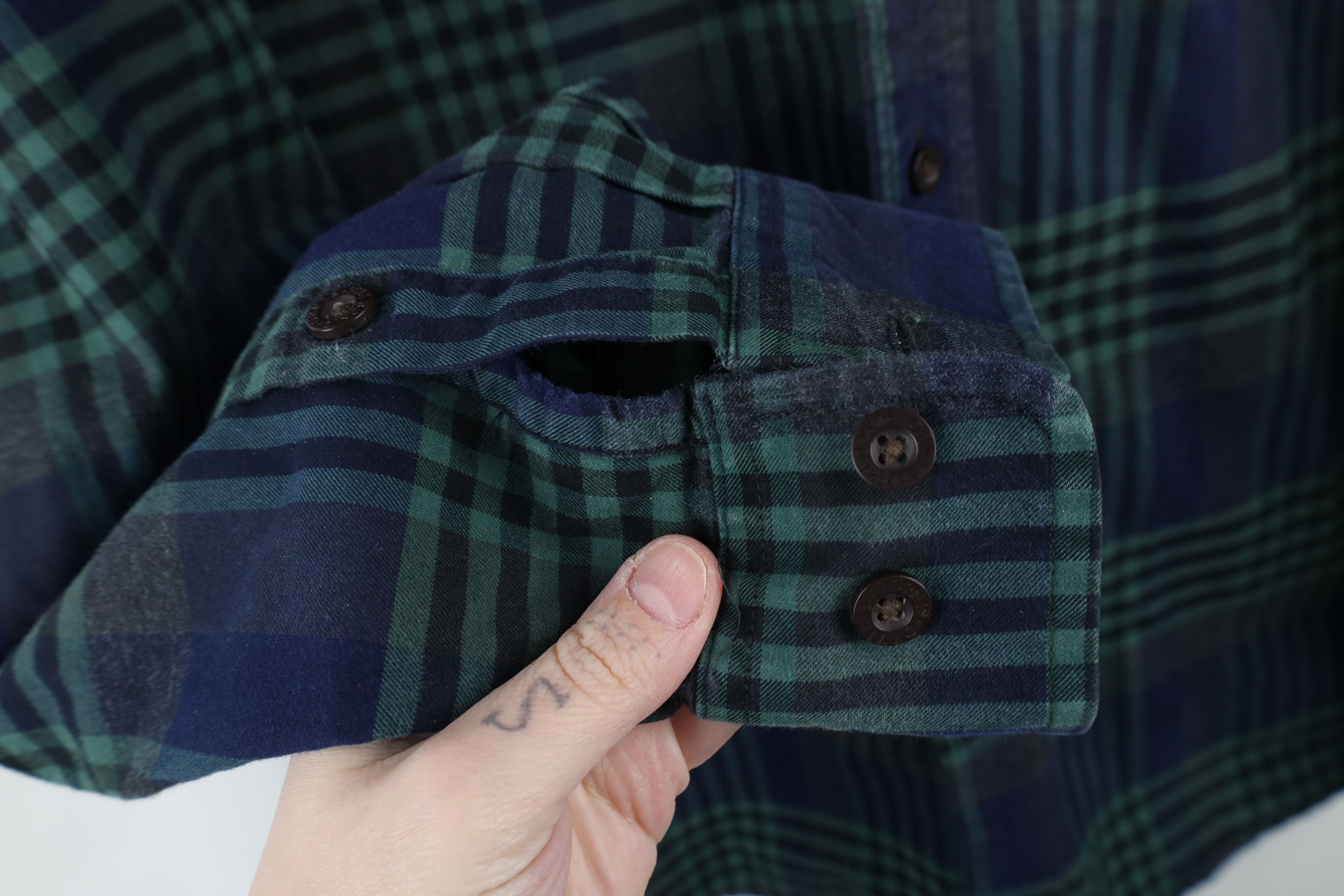 Orvis × Vintage Vintage Orvis Heavyweight Flannel Collared Button Down Shirt Size US M / EU 48-50 / 2 - 4 Thumbnail