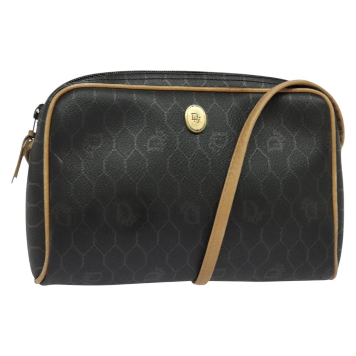 Dior DIOR Honeycomb Canvas Shoulder Bag Pvc Black Size ONE SIZE - 1 Thumbnail