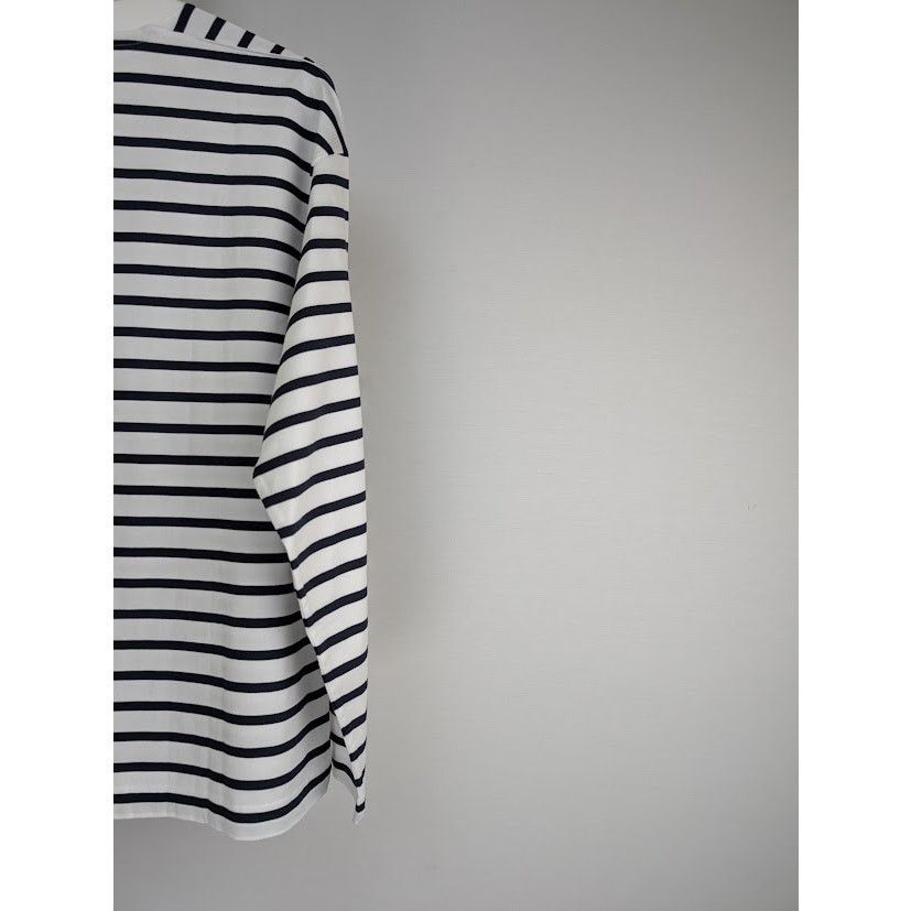 Loro Piana o1rshd1 Men's T-Shirt ML Riomaggiore in Black/White Size US XXL / EU 58 / 5 - 7 Thumbnail