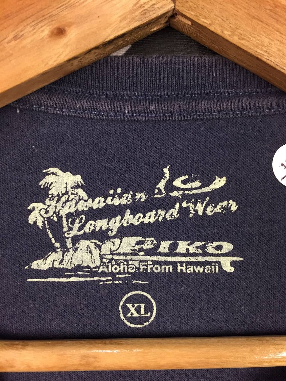 Vintage Piko Hawaiian Longboard Wear Style Culture Tradition Tee Size US XL / EU 56 / 4 - 12 Thumbnail
