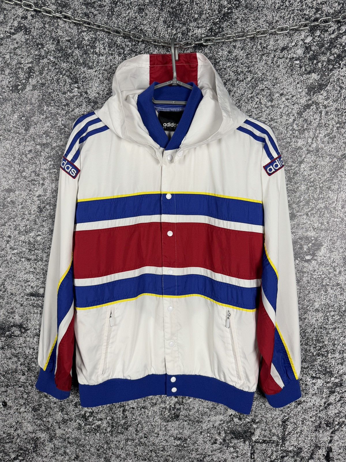 Adidas Adidas Vintage Jacket Button Up Windbreaker Retro 90s Size S Size US S / EU 44-46 / 1 - 1 Thumbnail