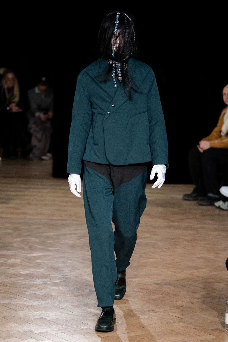 Kiko Kostadinov KIKO KOSTADINOV Size M19FW Midnight Rhombus Pants 2505-Nex Size US 29 - 2 Thumbnail