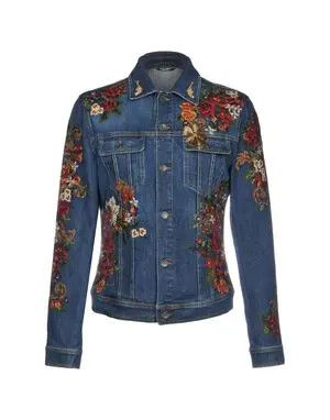 Dolce & Gabbana o1y0125 Embroidered Denim Jacket in Blue Size US S / EU 44-46 / 1 - 1 Thumbnail