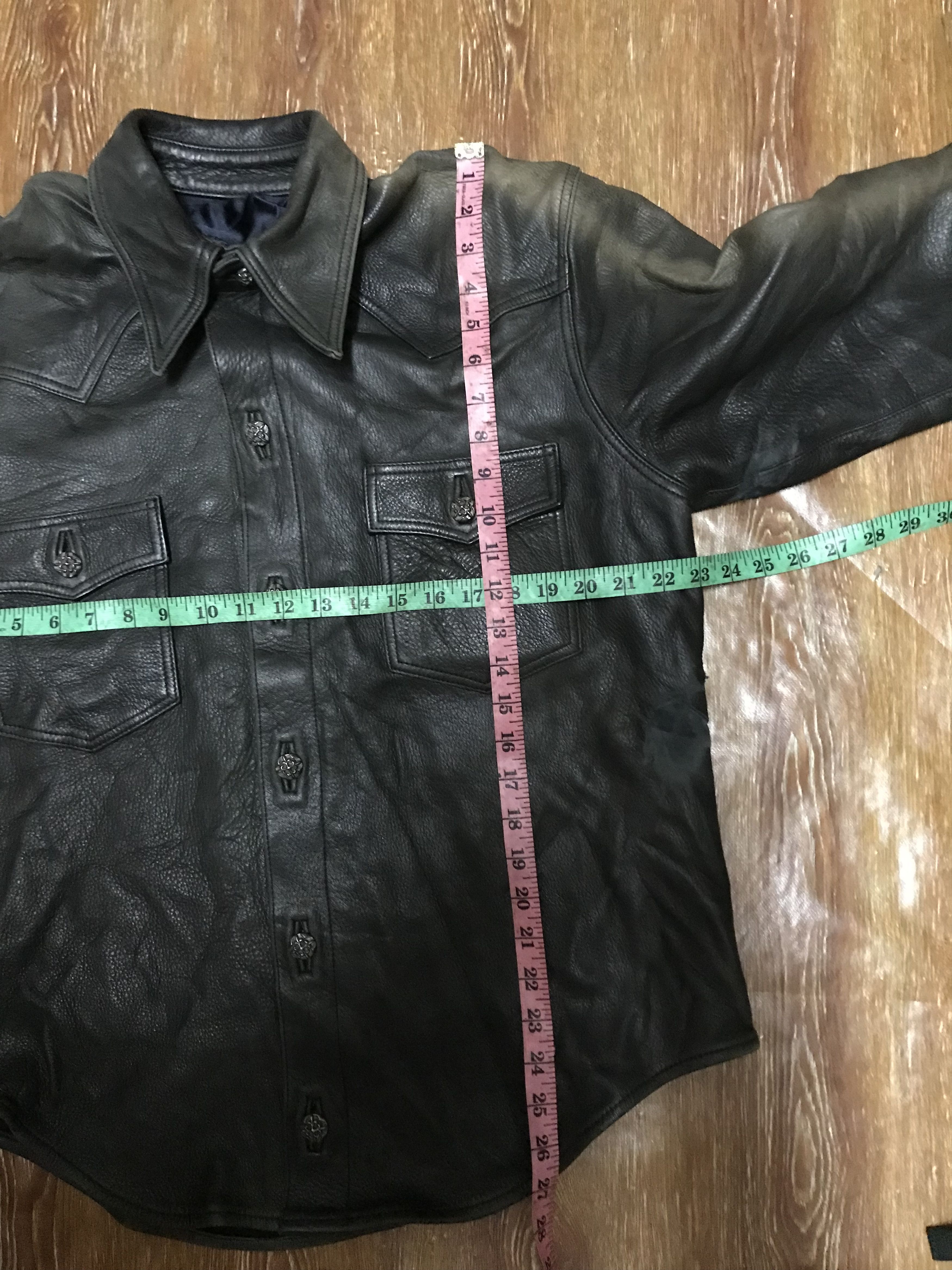 A&G Rock VINTAGE AMAL GUESSOUS TRUCKER LEATHER STERLING BLACK JACKET Size US S / EU 44-46 / 1 - 19 Thumbnail