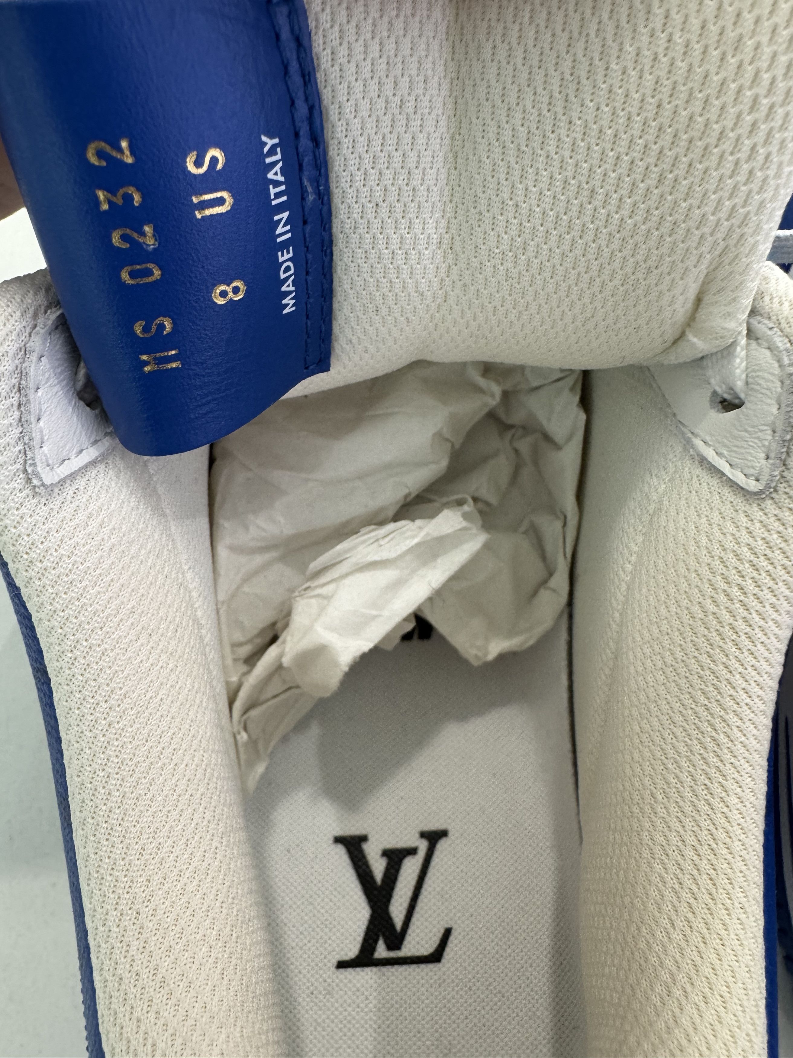 Louis Vuitton Louis Vuitton Nike Air Force 1 Low White Royal Size US 8 / EU 41 - 3 Thumbnail