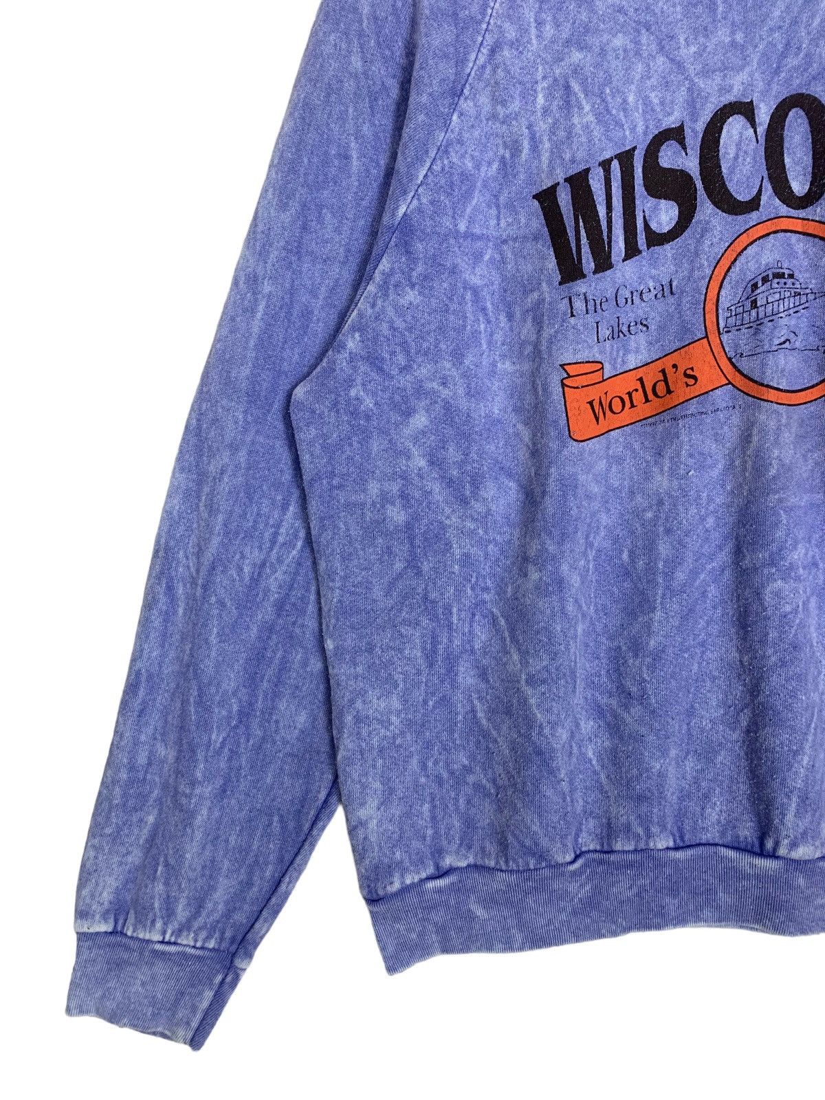Fruit Of The Loom × Vintage Vintage Fruit Of The Loom Wisconsin Crewneck Sweatshirt Size US M / EU 48-50 / 2 - 3 Thumbnail