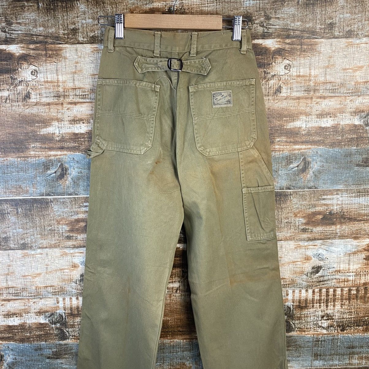 Vintage DL Half Beige cargo vintage Casual Pants #C946 Size 22" - 12 Thumbnail