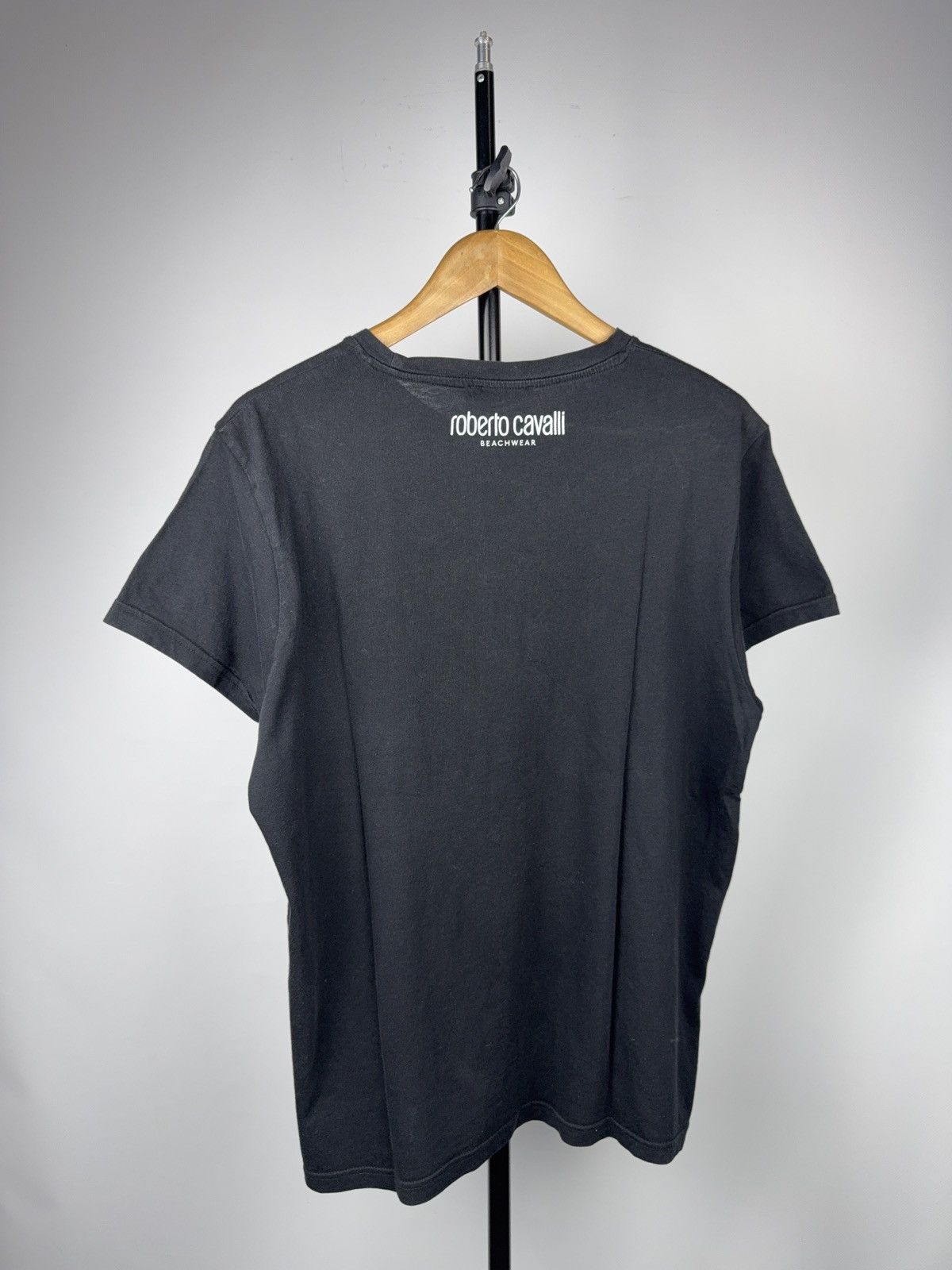 Roberto Cavalli Roberto Cavalli Beachwear Logo Graphic T-Shirt Black Size L Size US L / EU 52-54 / 3 - 15 Thumbnail