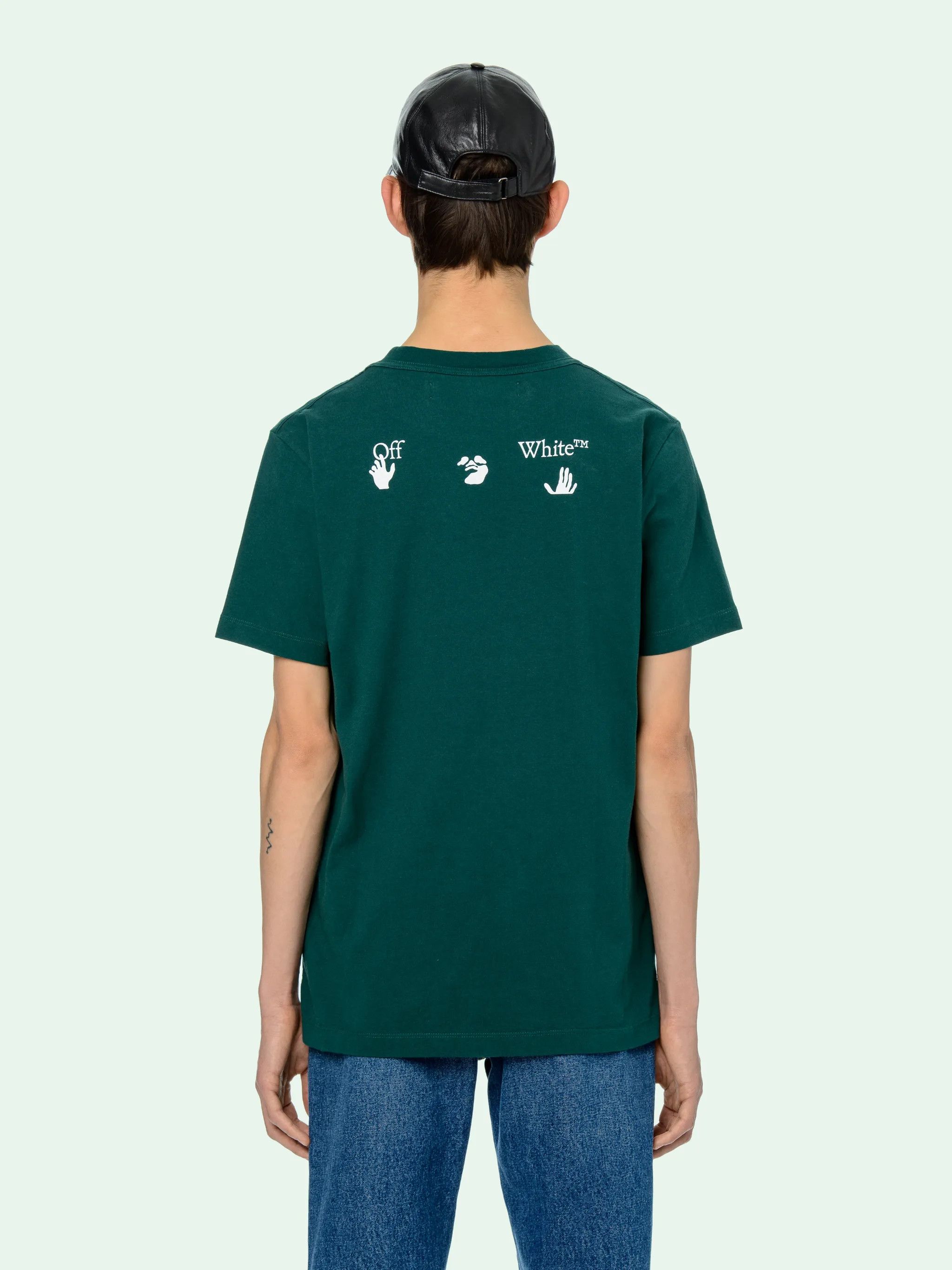 Off-White Green Swimming Man Big Logo T-Shirt Size US XL / EU 56 / 4 - 3 Thumbnail